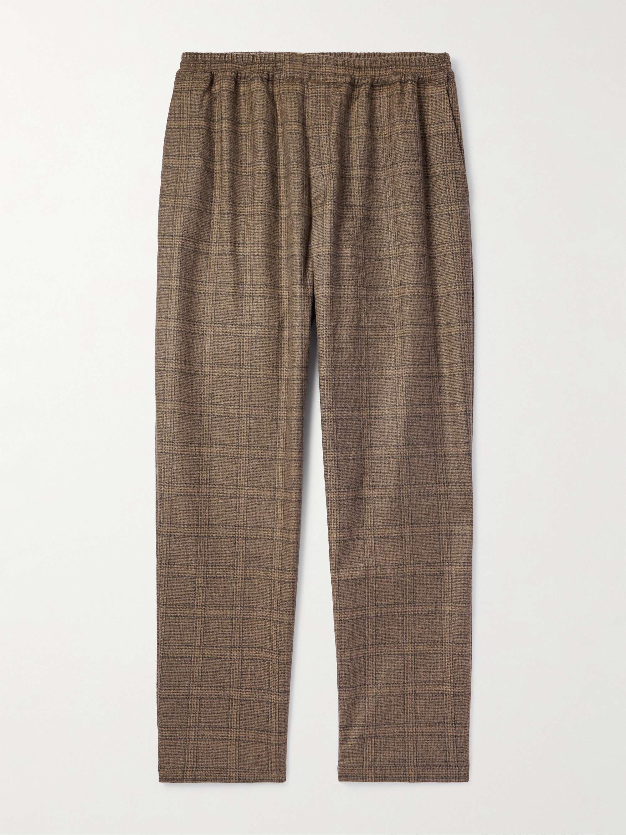 Banasa Tapered Checked Alpaca and Virgin Wool-Blend Suit Trousers view
