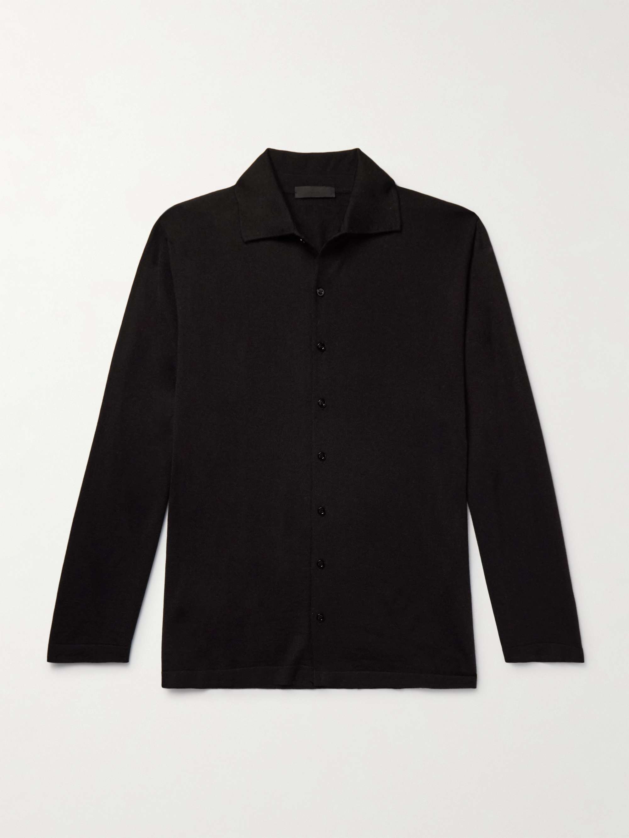 Carlo Cashmere and Silk-Blend Shirt view