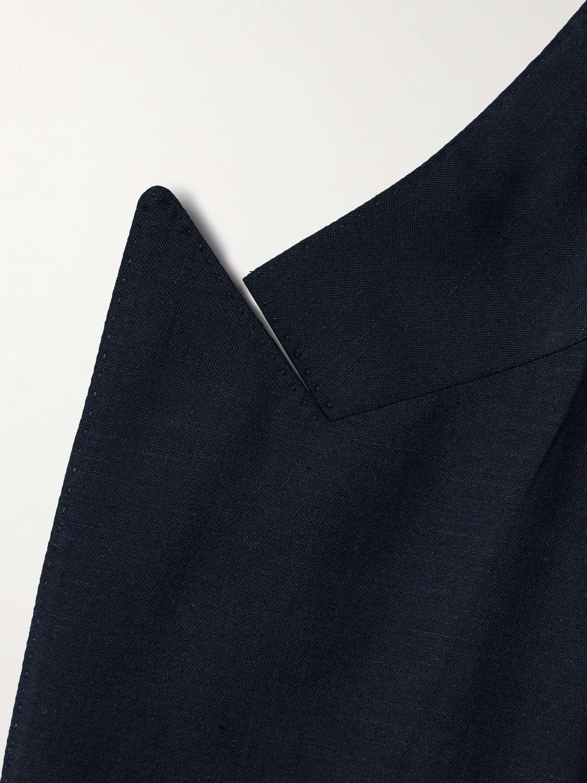 Slim-Fit Wool, Linen and Silk-Blend Suit Jacket view