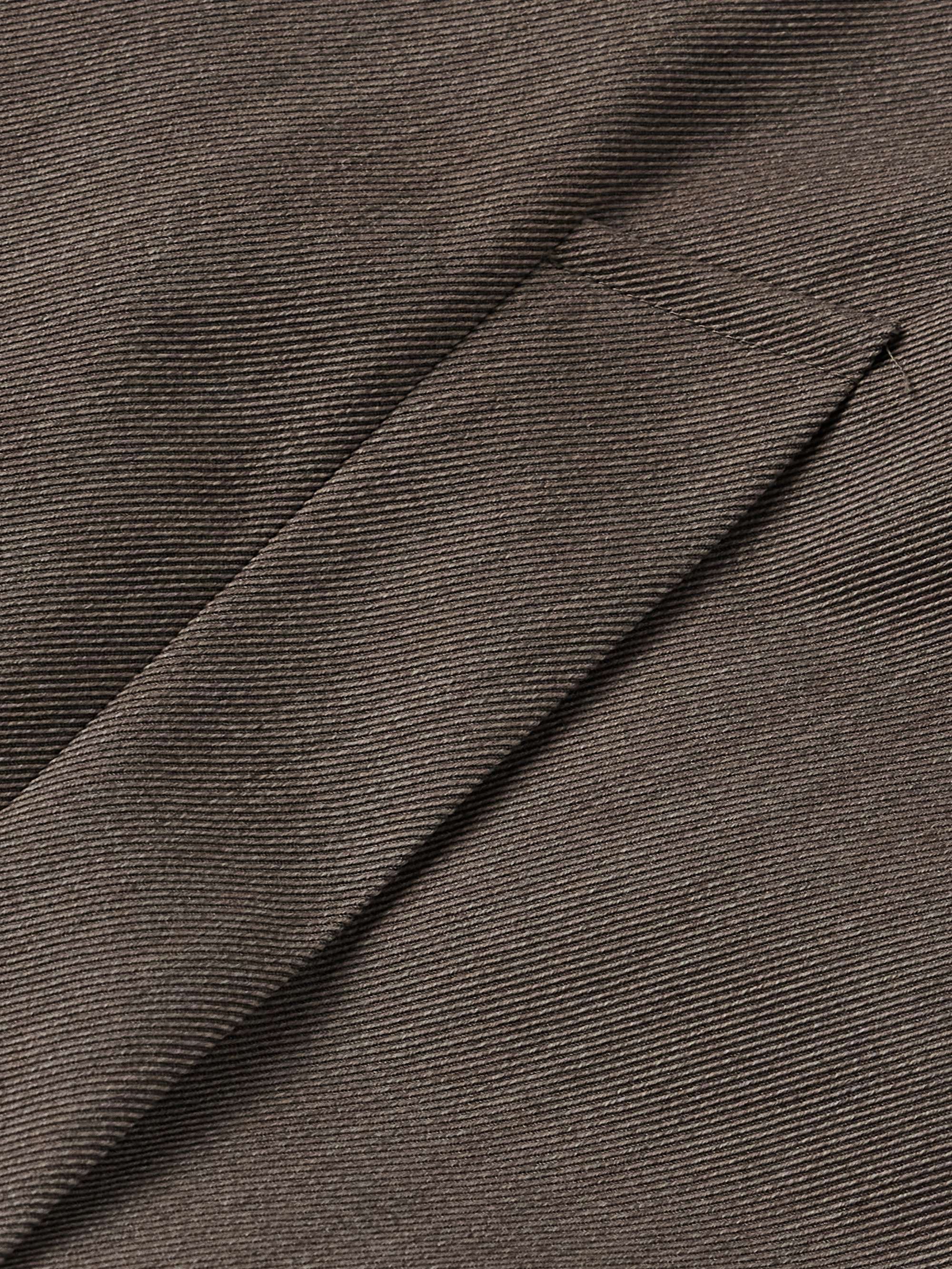 Belted Wool-Twill Coat view