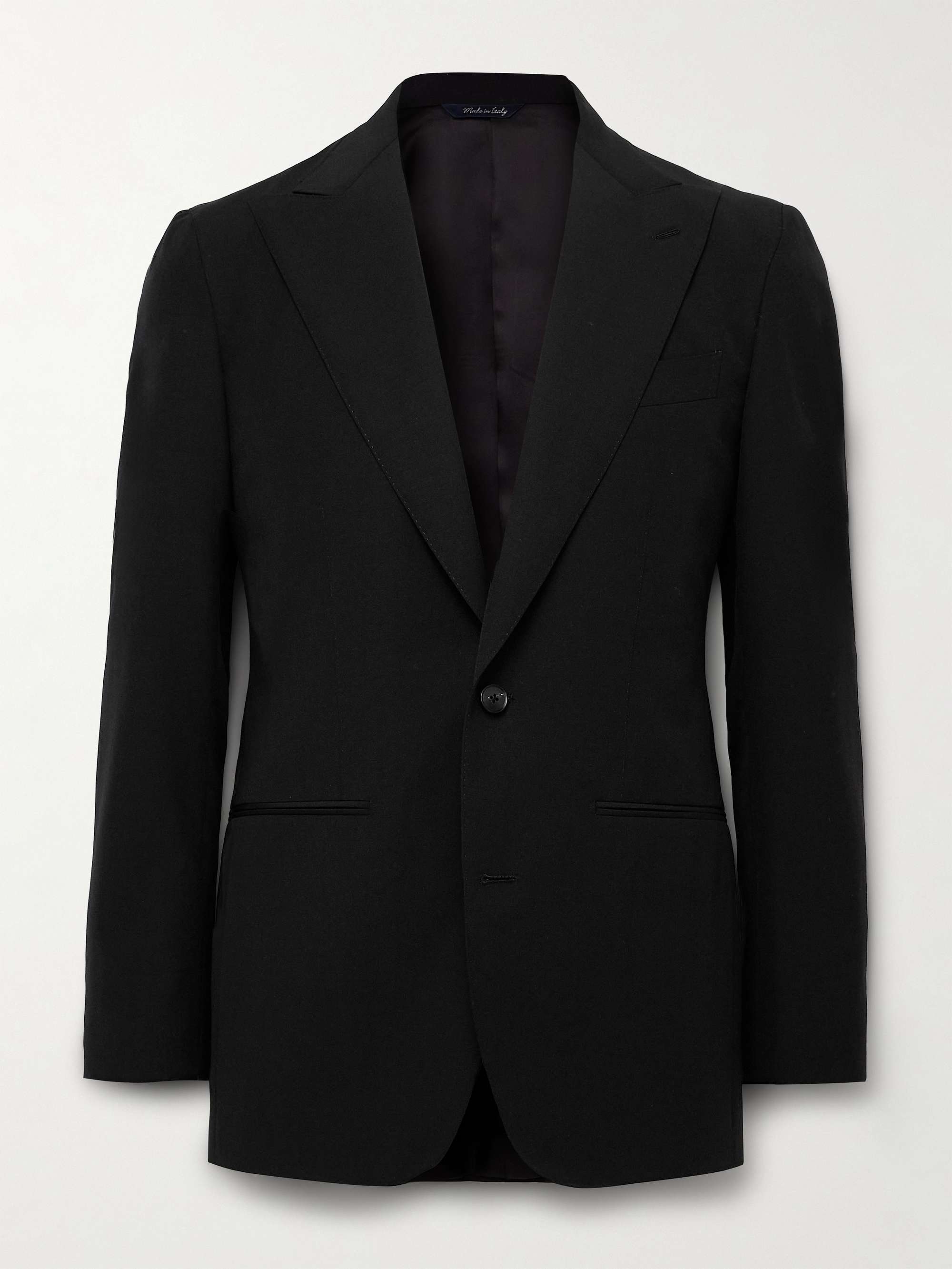 Slim-Fit Wool, Mohair and Linen-Blend Suit Jacket view