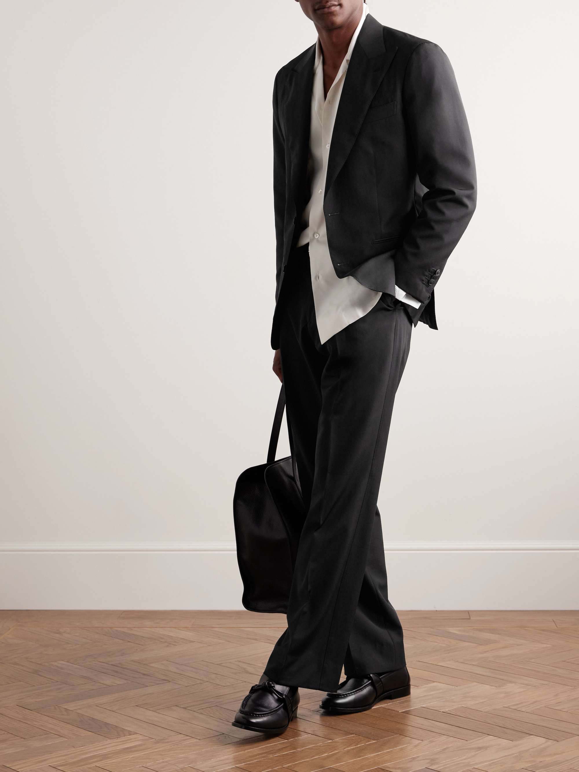 Slim-Fit Wool, Mohair and Linen-Blend Suit Jacket view