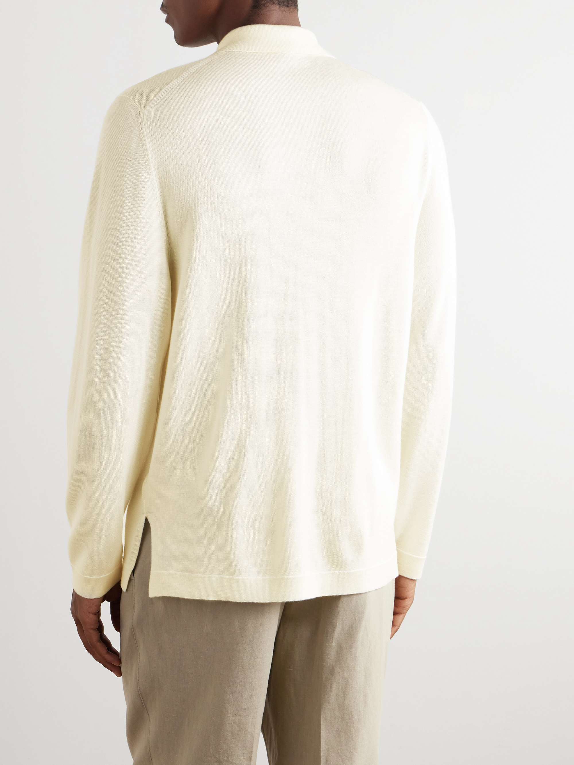 Wool and Silk-Blend Cardigan view
