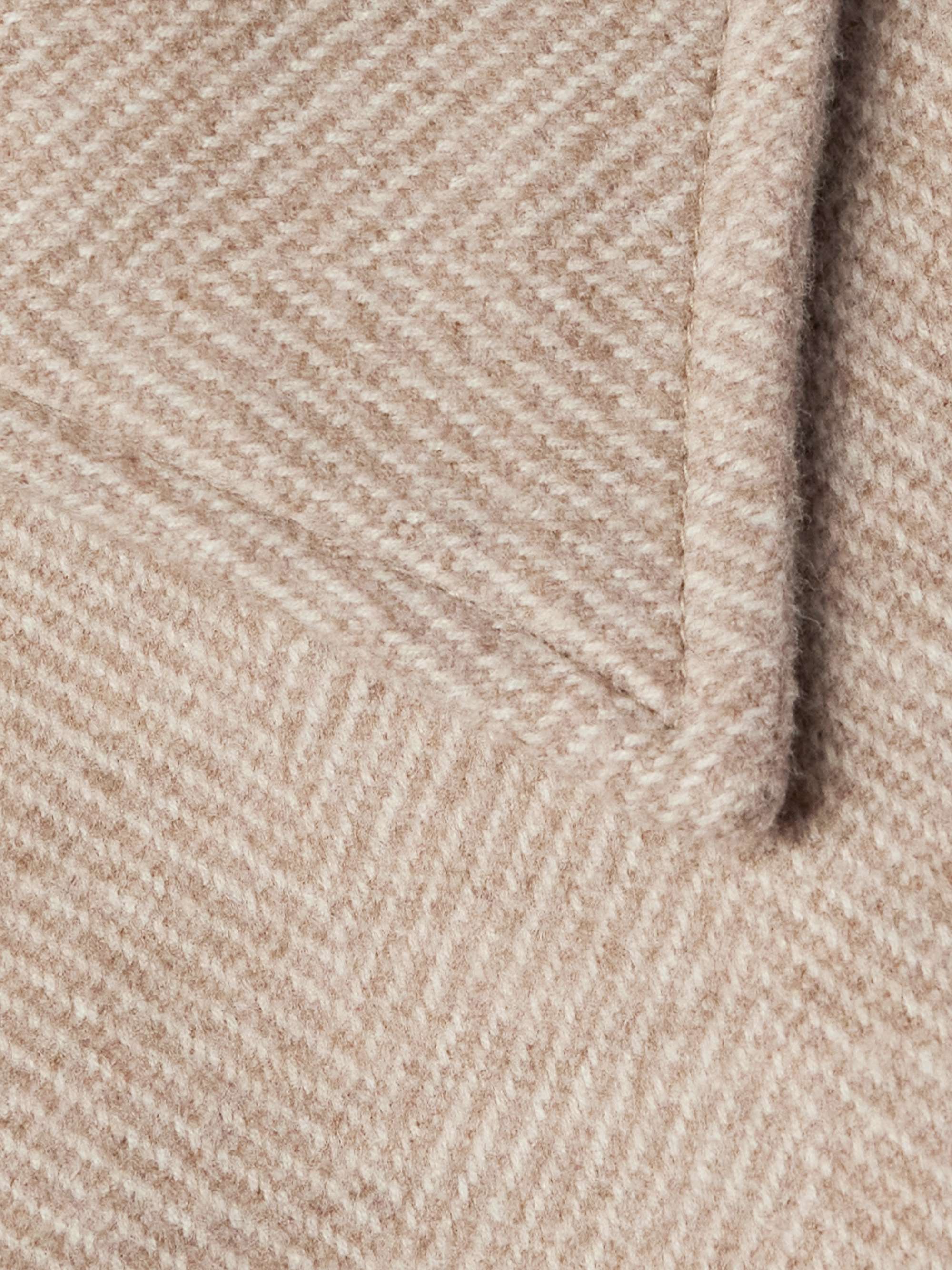 Belted Herringbone Wool Coat view