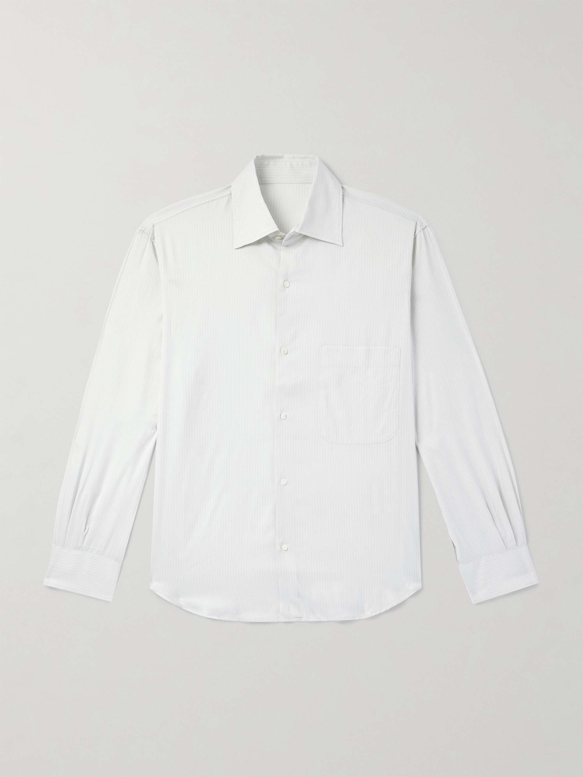Striped Cotton-Twill Shirt view