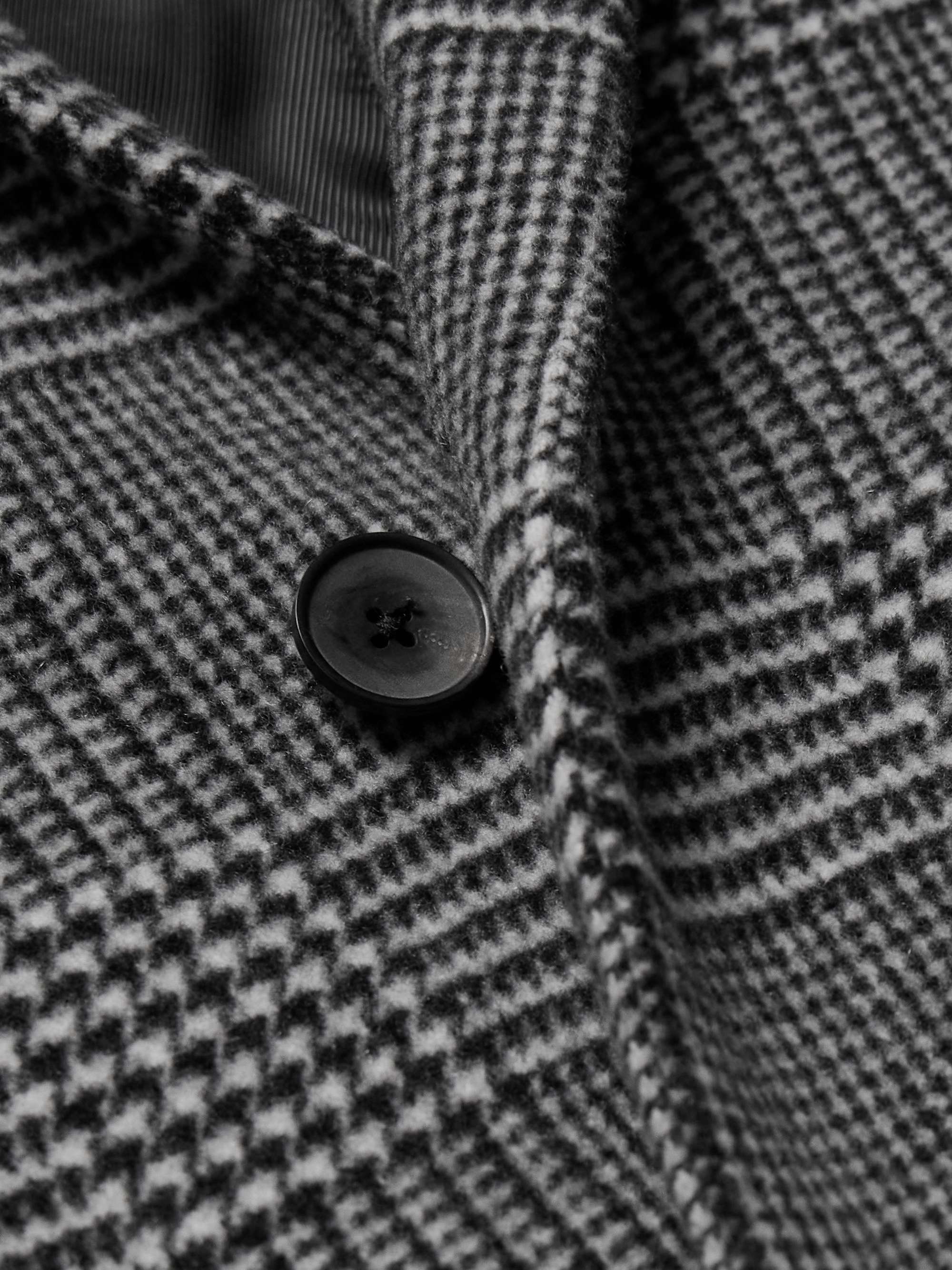 Checked Virgin Wool-Blend Coat view