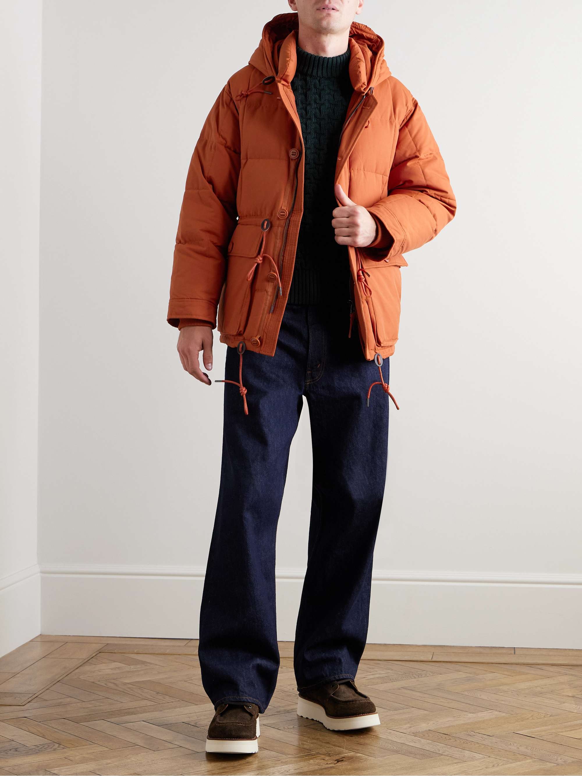 Karakoram Quilted Cotton-Blend Hooded Down Jacket view