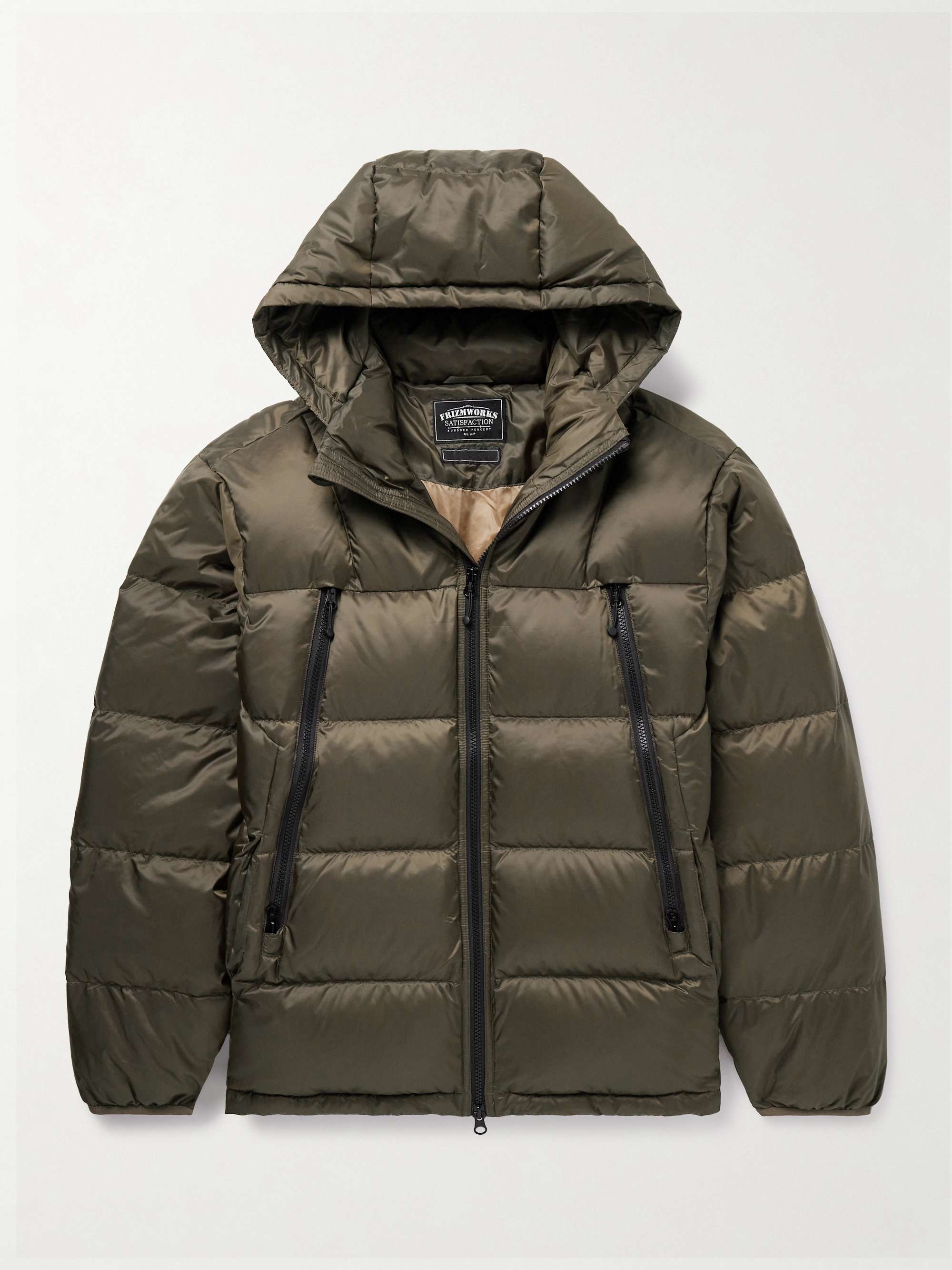 Altavia Slim-Fit Quilted Nylon Hooded Down Jacket view