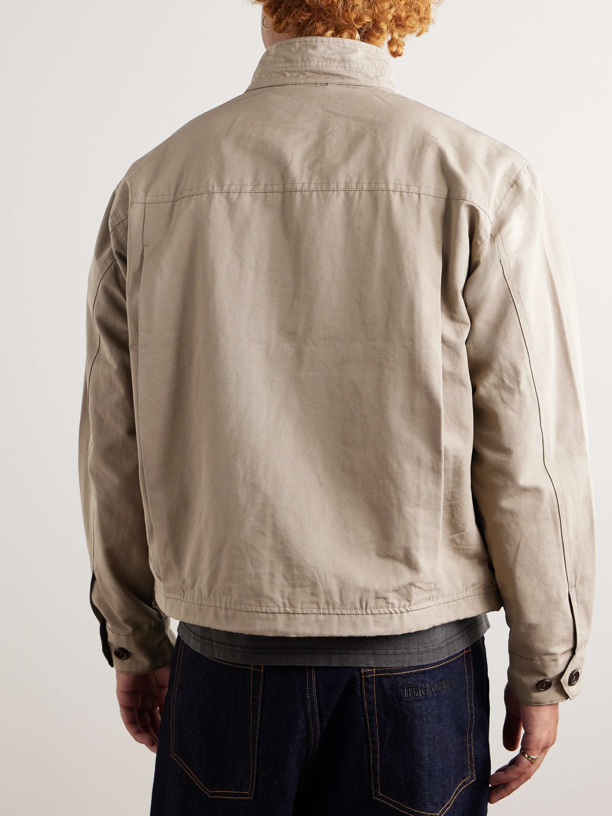 Buddy Cropped Cotton-Blend Twill Harrington Jacket view