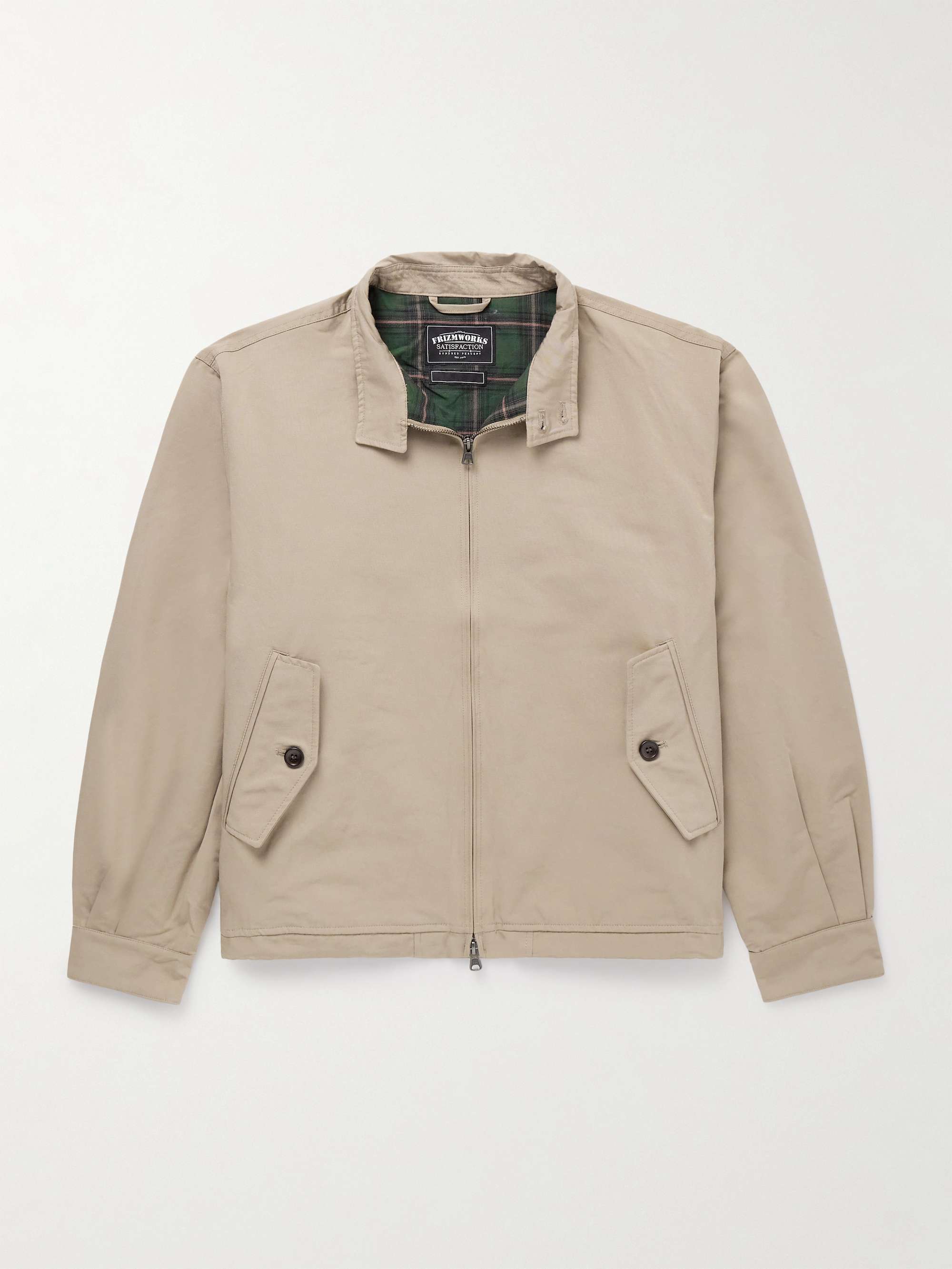 Buddy Cropped Cotton-Blend Twill Harrington Jacket view