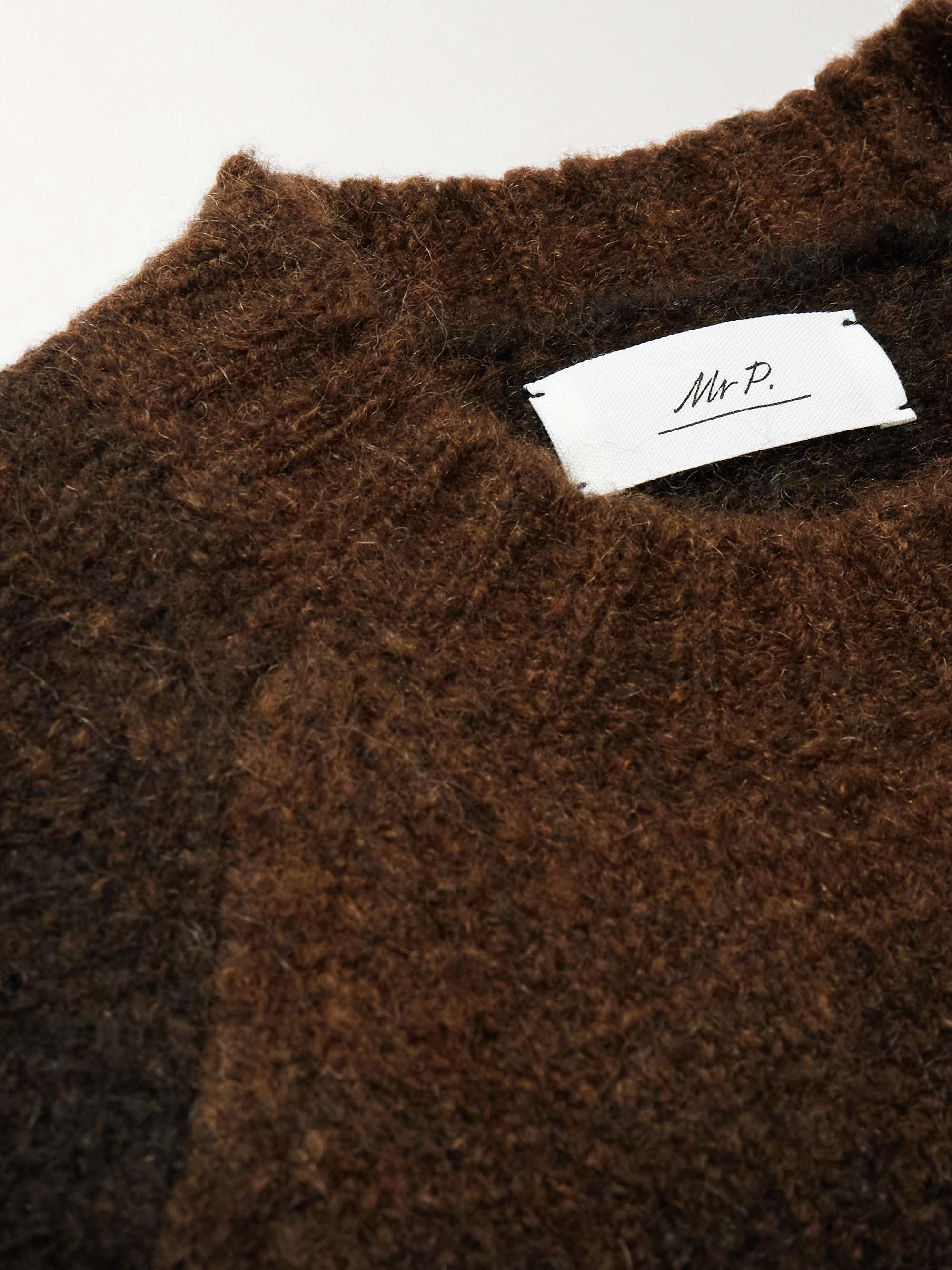 Dégradé Striped Textured-Knit Sweater view