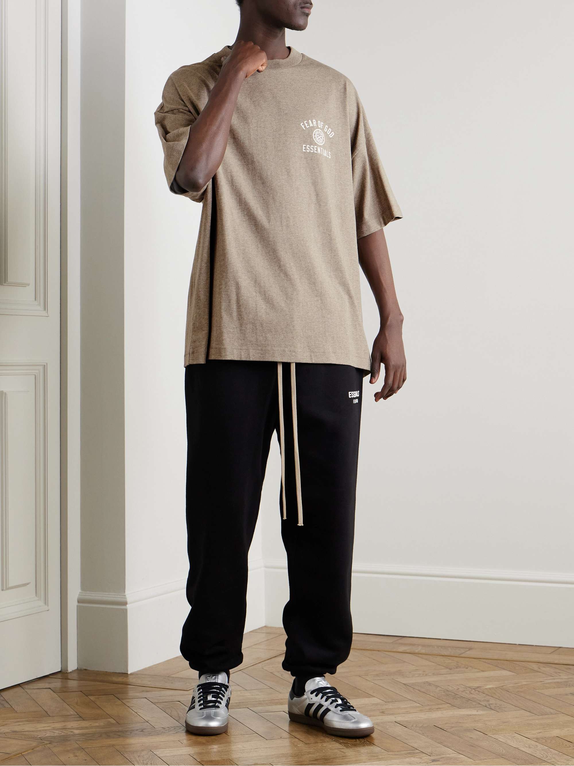 Logo-Print Appliquéd Cotton-Jersey T-Shirt view