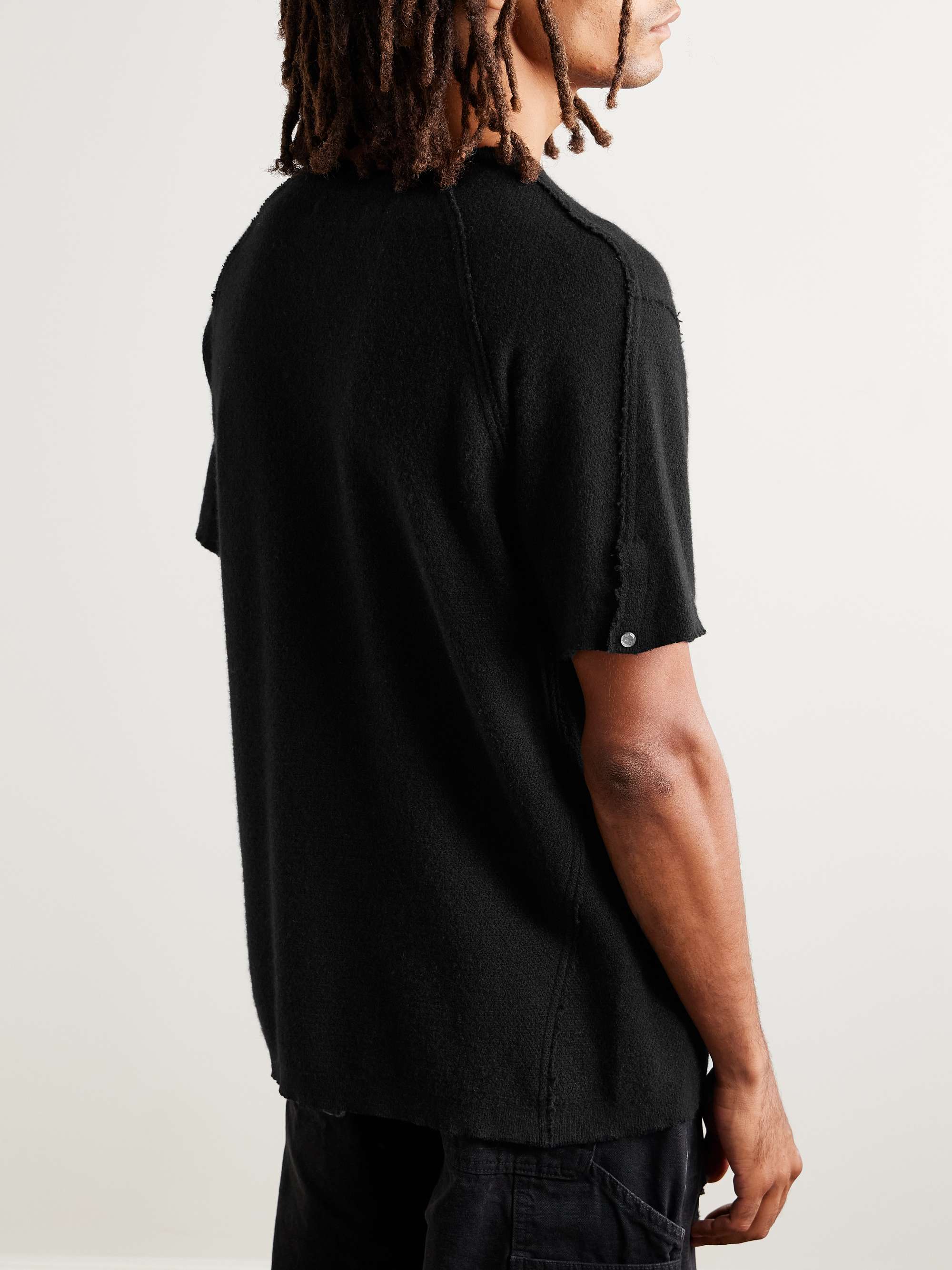 Bubble Distressed Cashmere-Gauze T-Shirt view