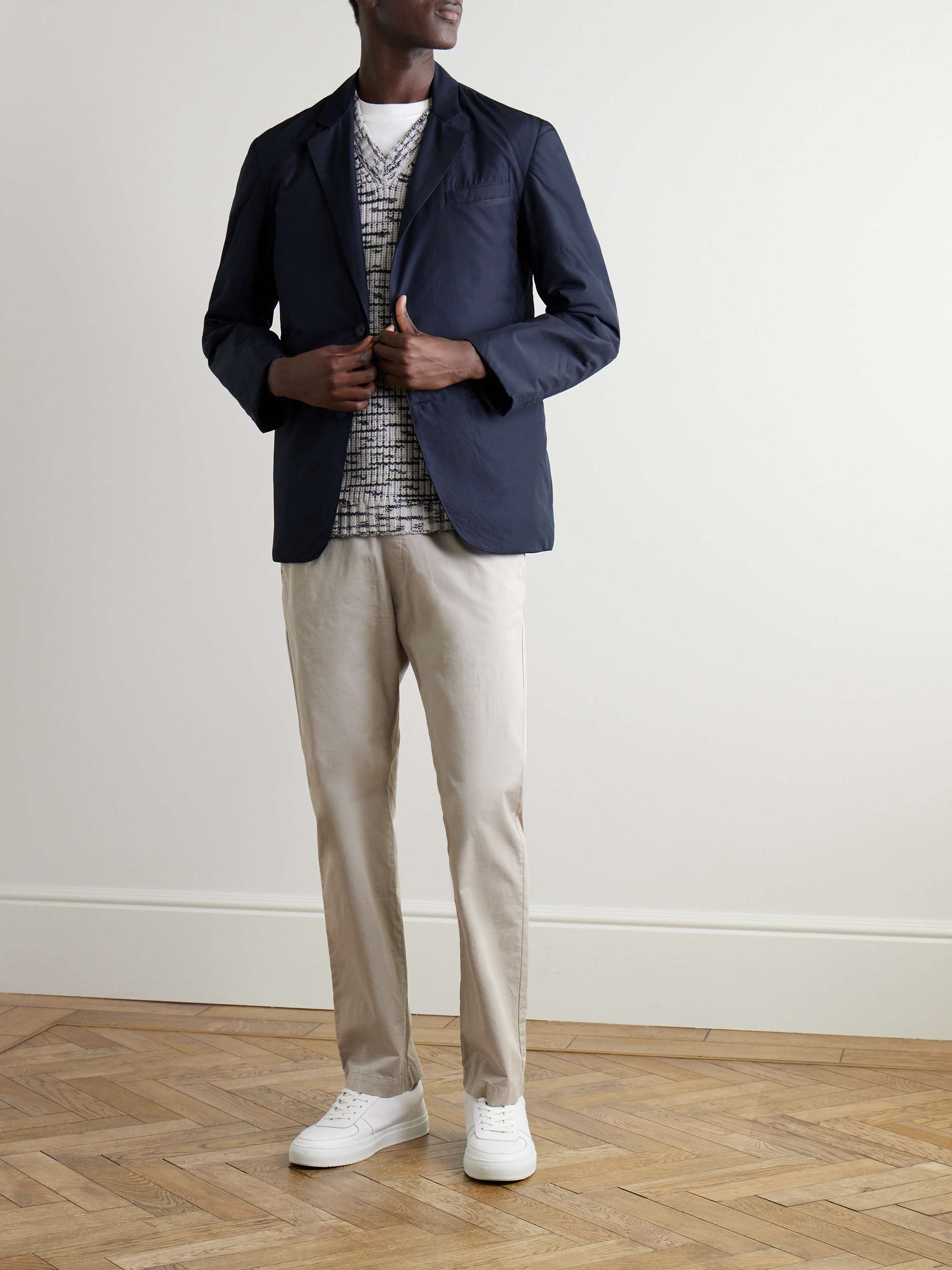 Padded Recycled-Shell Blazer view