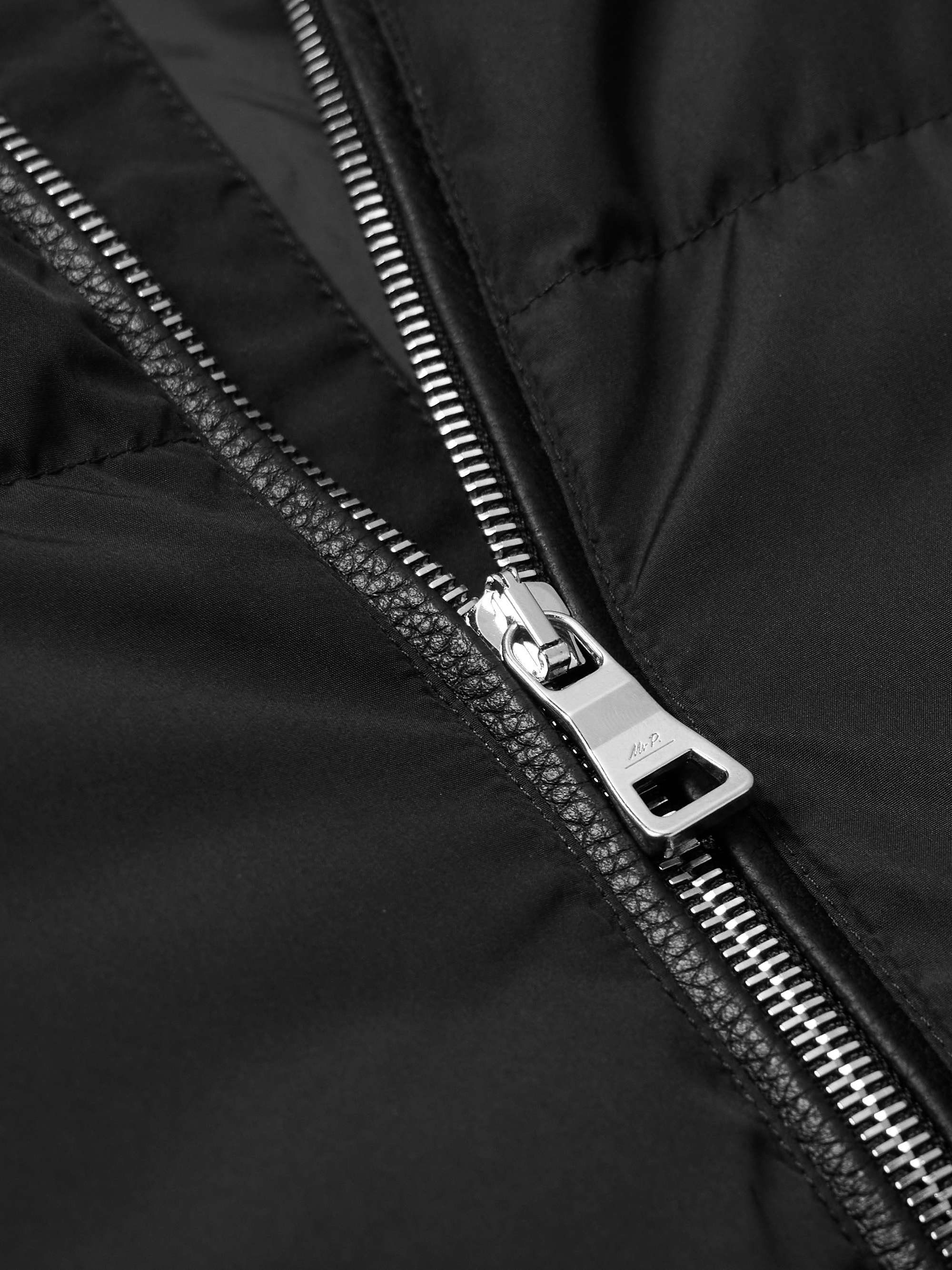 Padded Recycled-Shell Hooded Down Gilet view