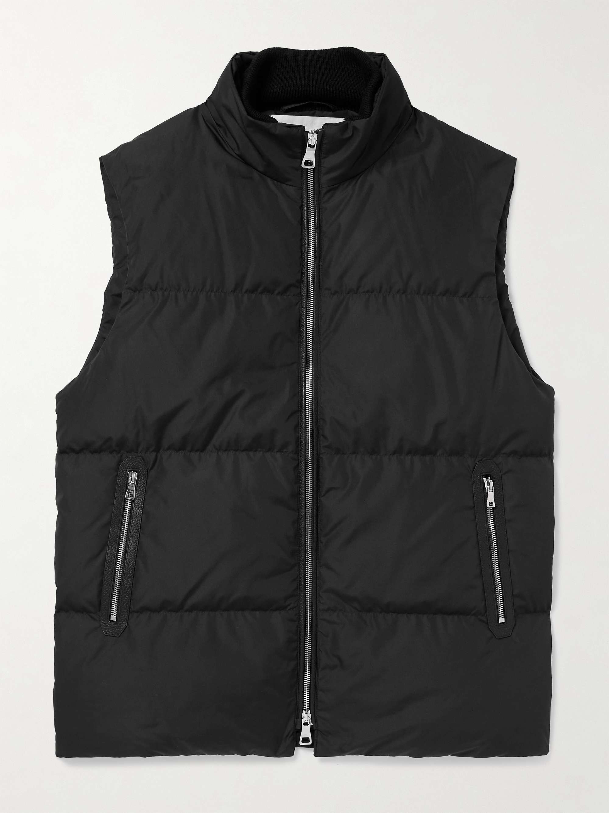 Padded Recycled-Shell Hooded Down Gilet view
