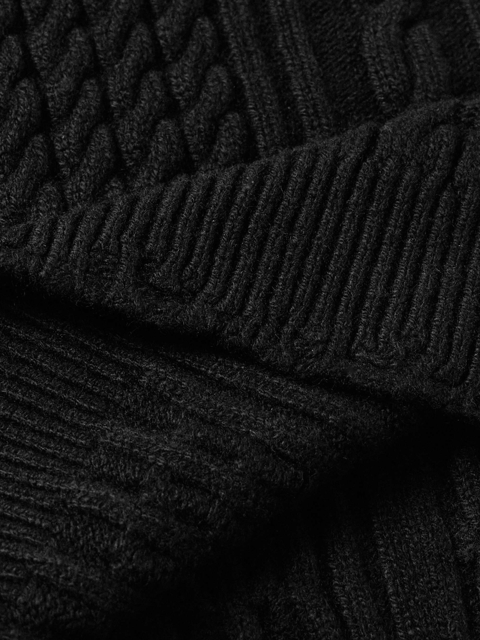Oversized Cable-Knit Cashmere Sweater view