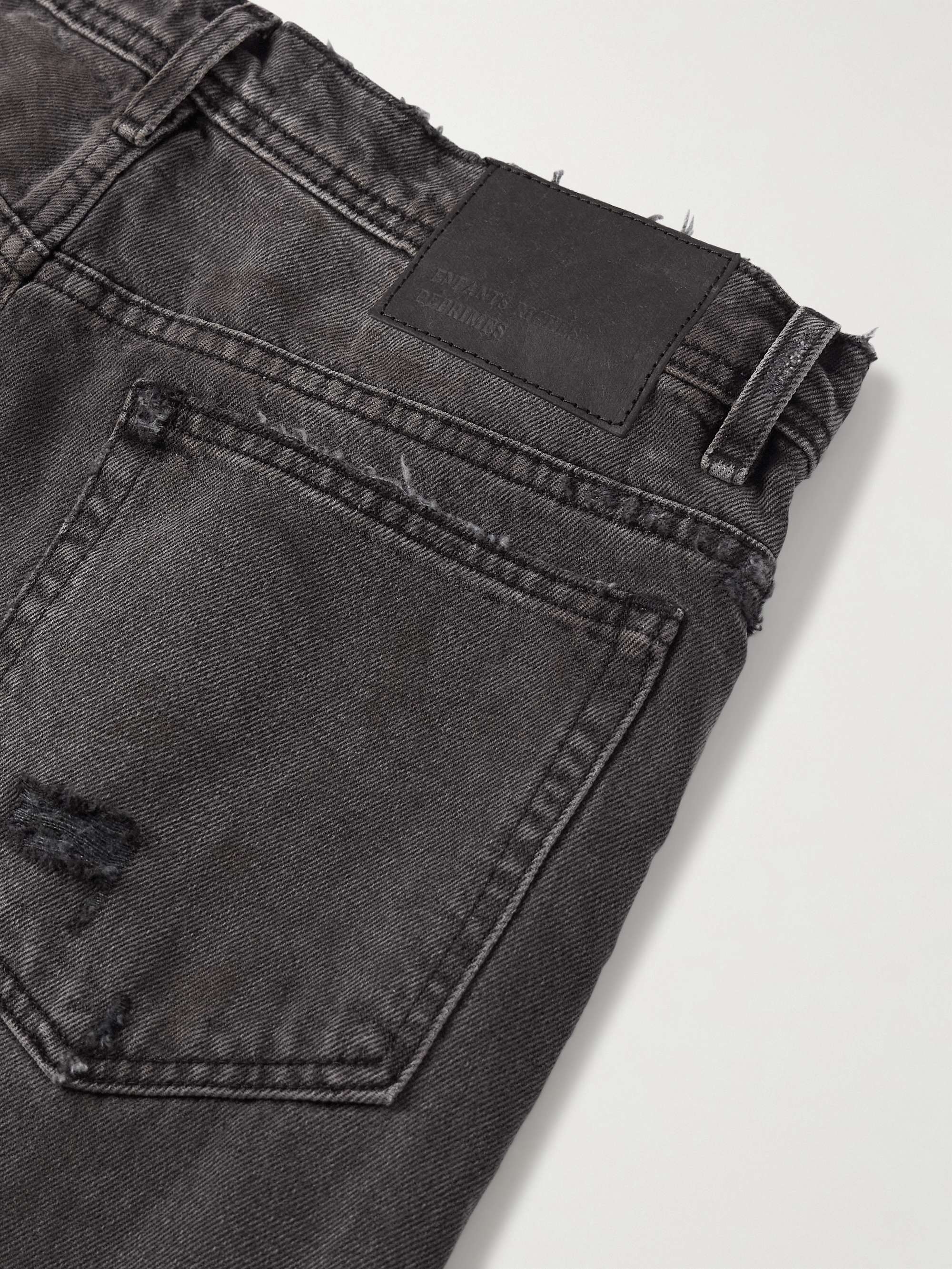 Corpse Pose Wide-Leg Distressed Jeans view