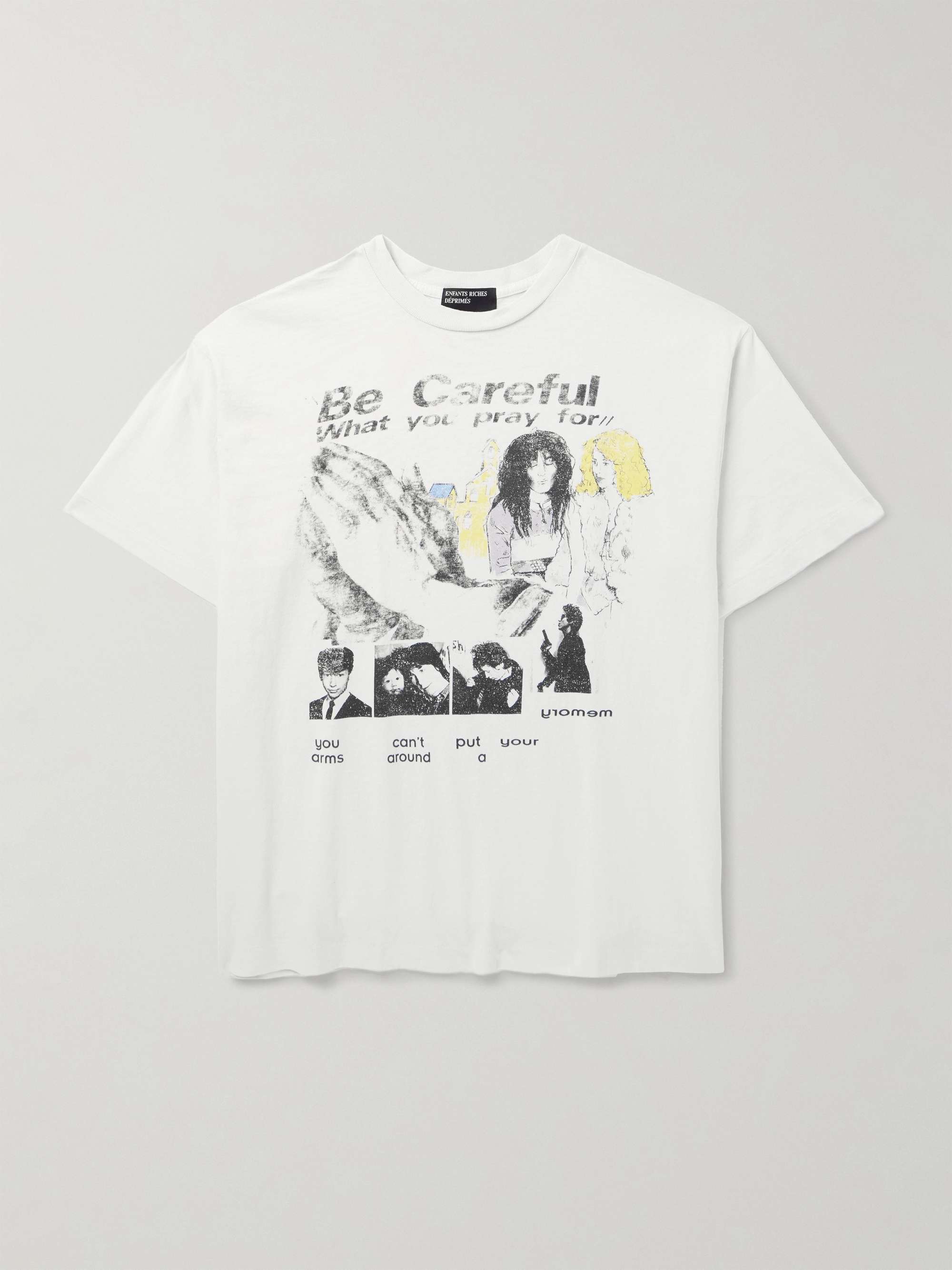 Be Careful What You Pray For Printed Cotton-Jersey T-Shirt view