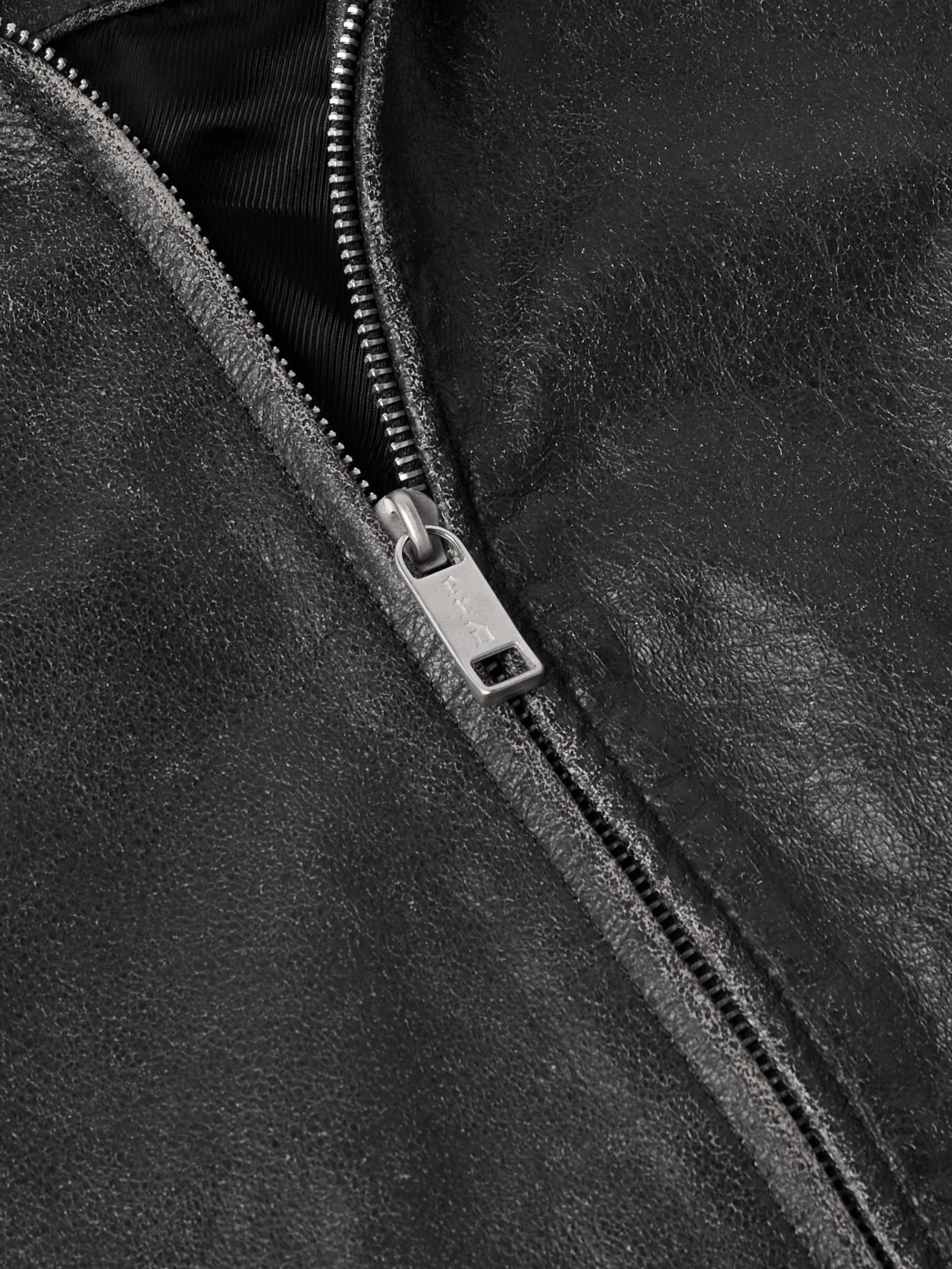 Pianist Distressed Leather Jacket view