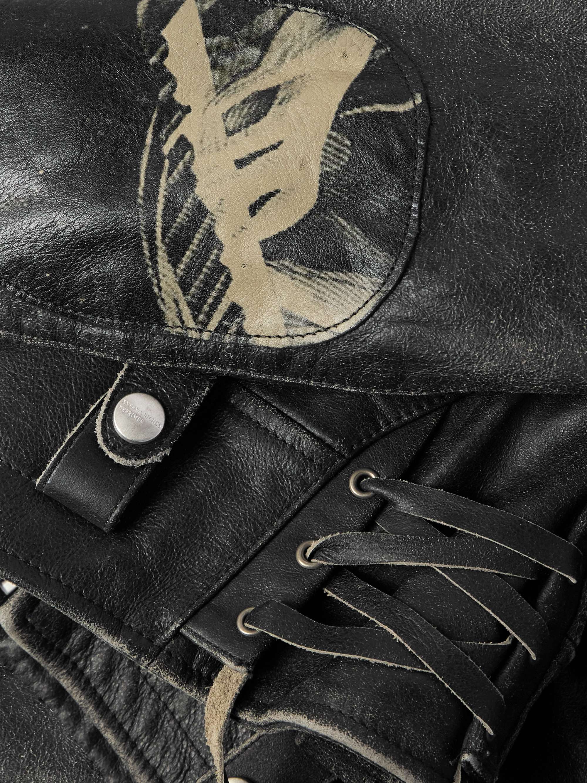 Pianist Distressed Leather Jacket view