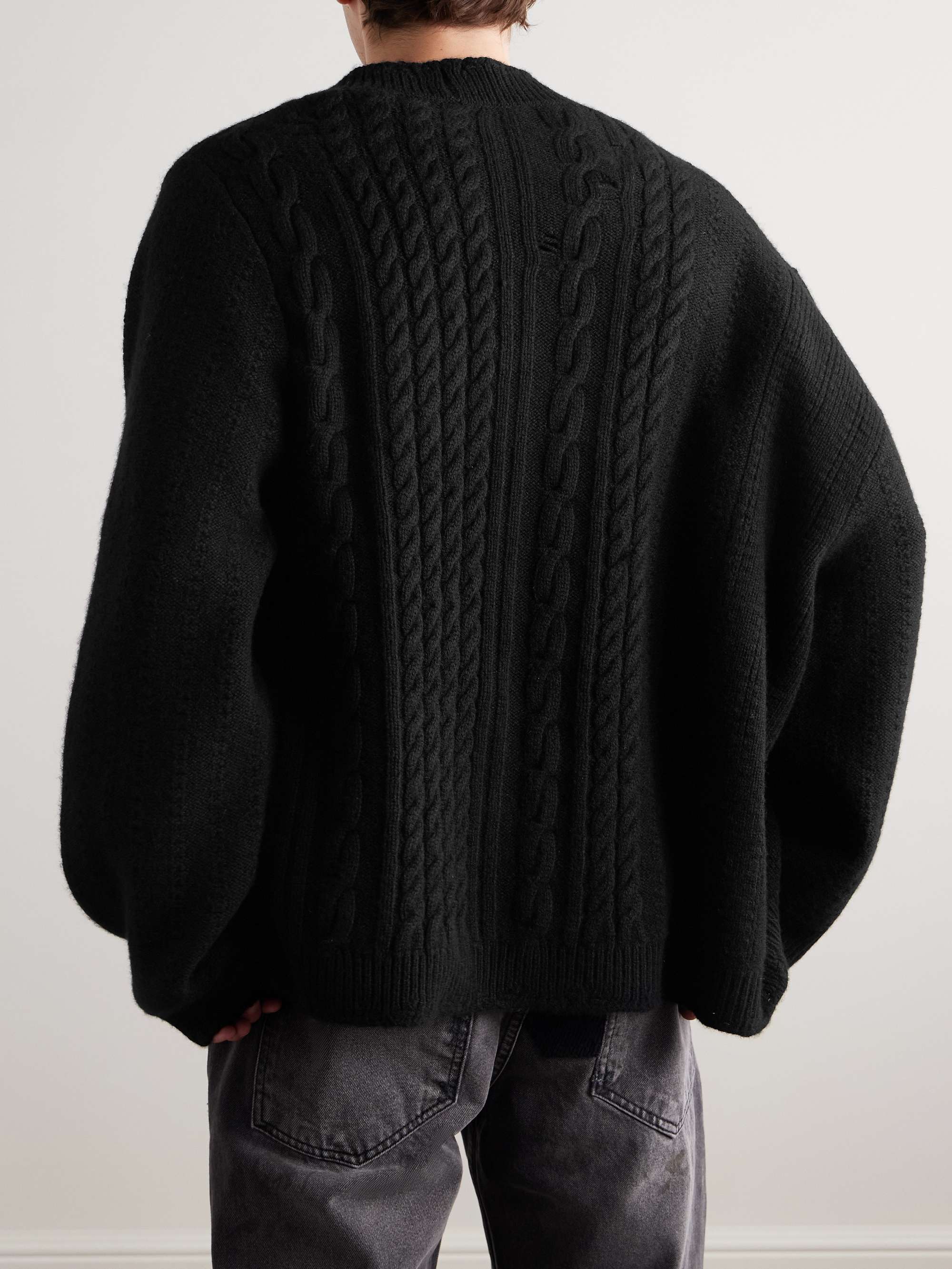 Cable-Knit Cashmere Cardigan view