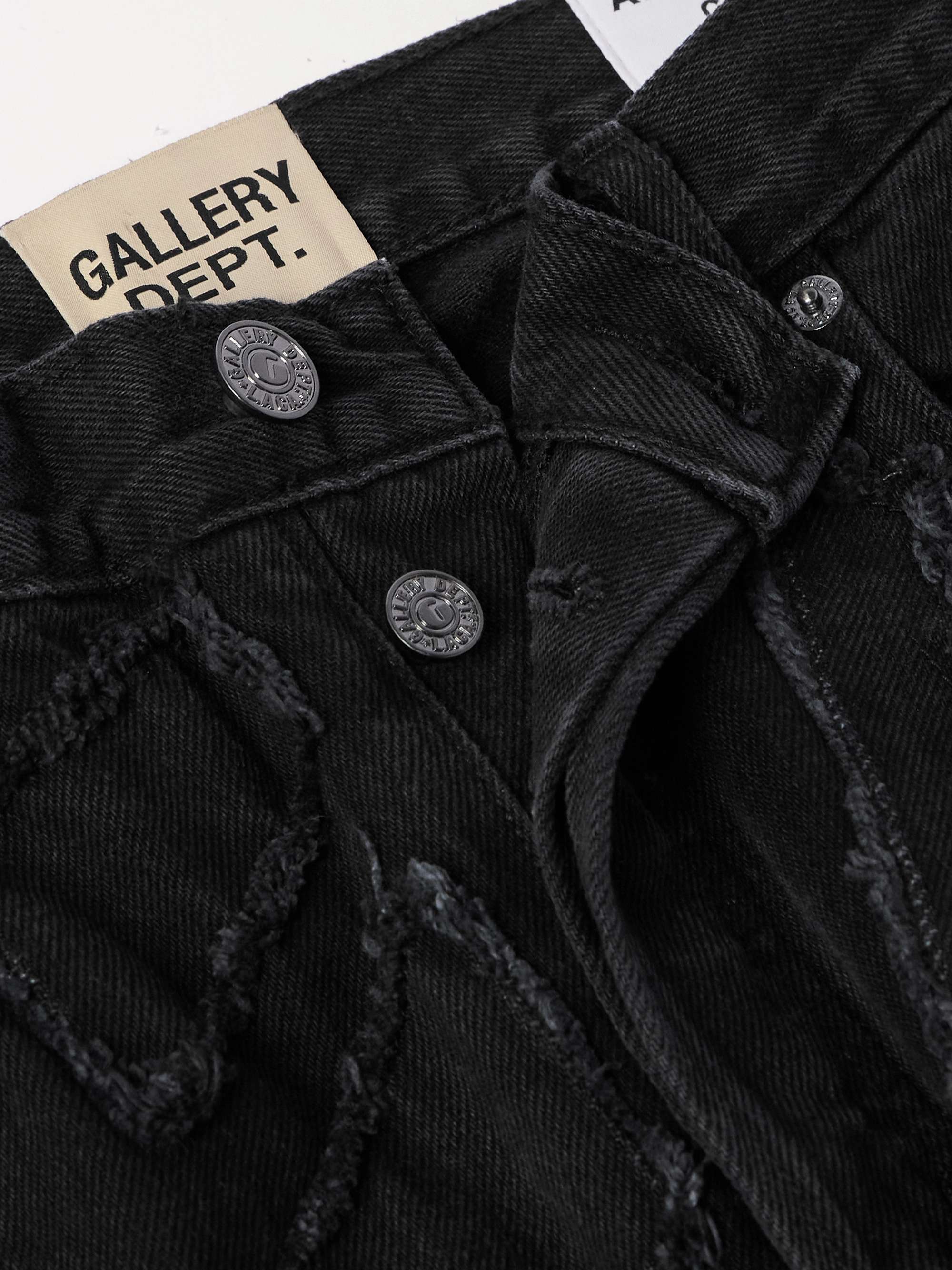 Collage 5001 Slim-Fit Frayed Patchwork Jeans view