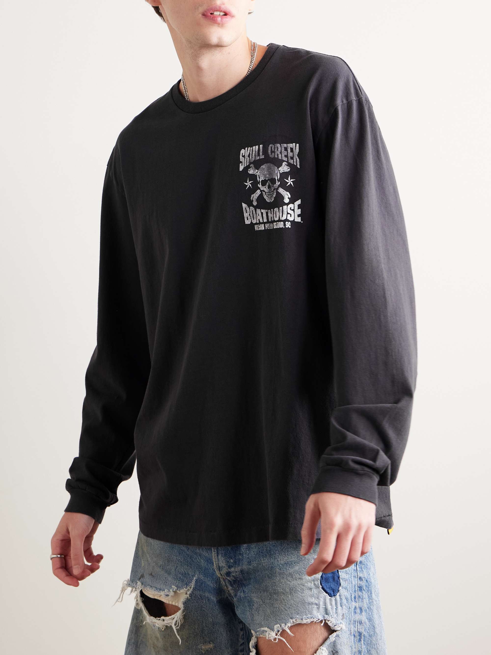 Skull Creek Logo-Print Cotton-Jersey T-Shirt view