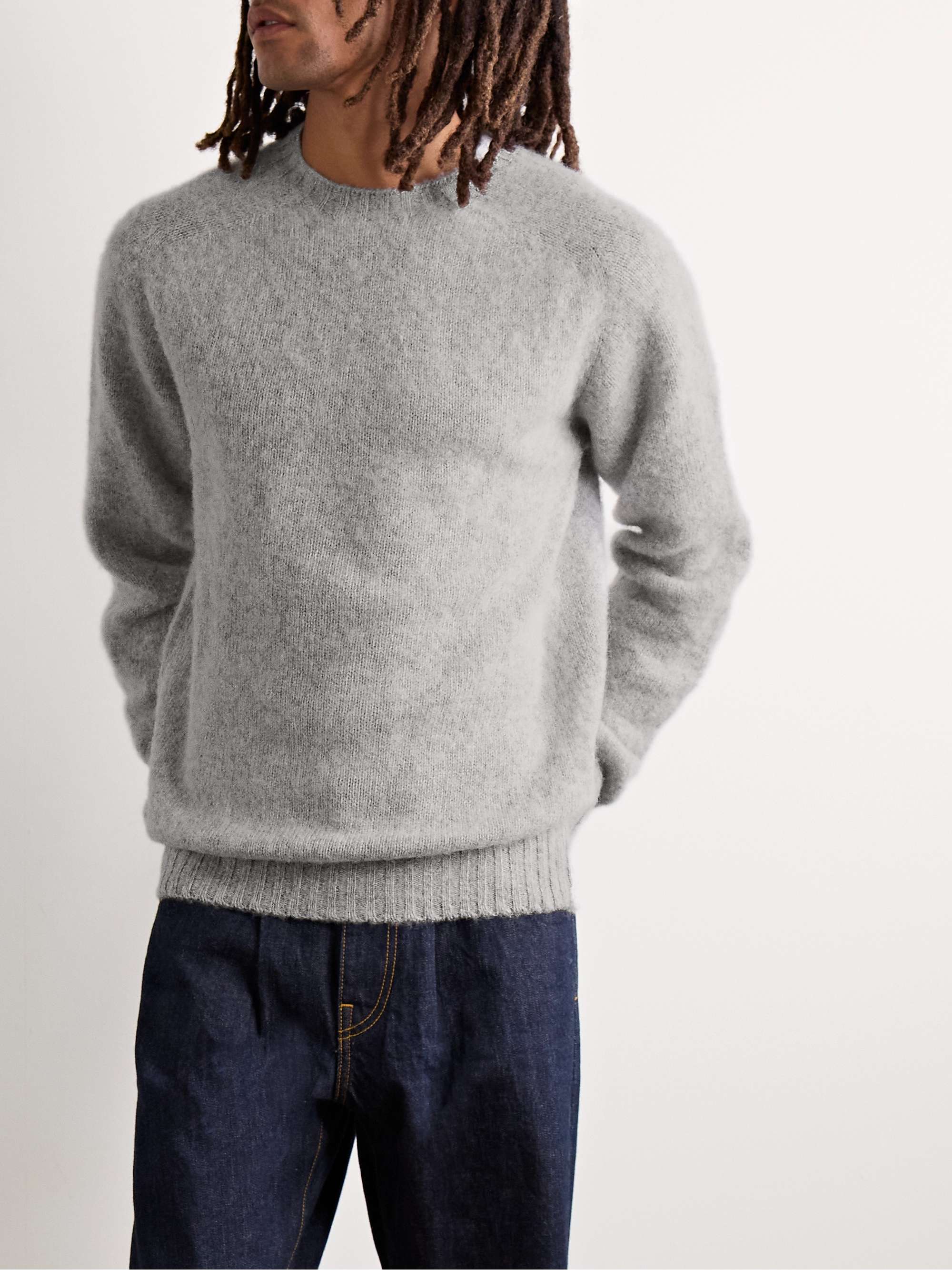 Brushed Virgin Shetland Wool Sweater view