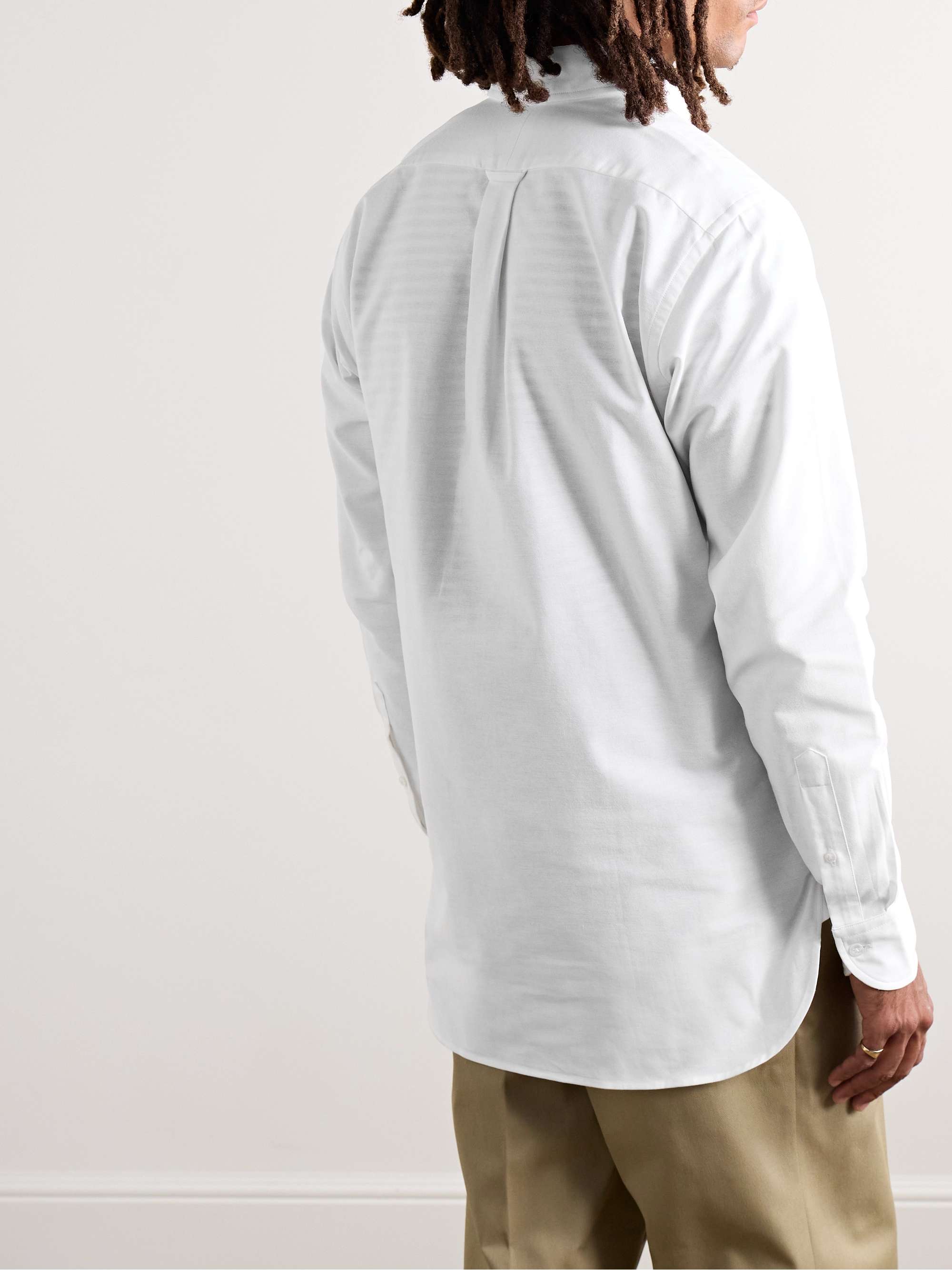 Slim-Fit Button-Down Collar Cotton Oxford Shirt view