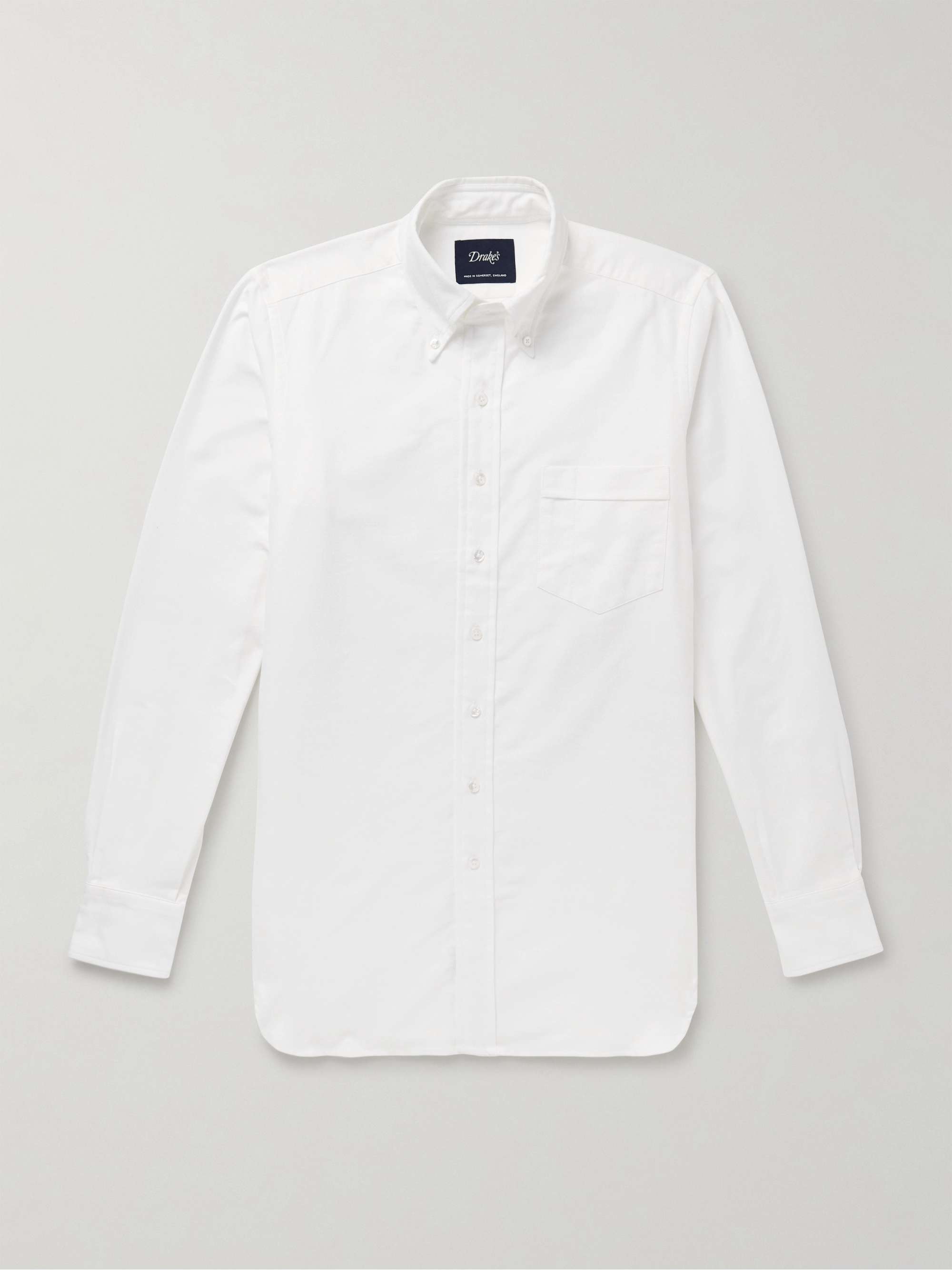 Slim-Fit Button-Down Collar Cotton Oxford Shirt view
