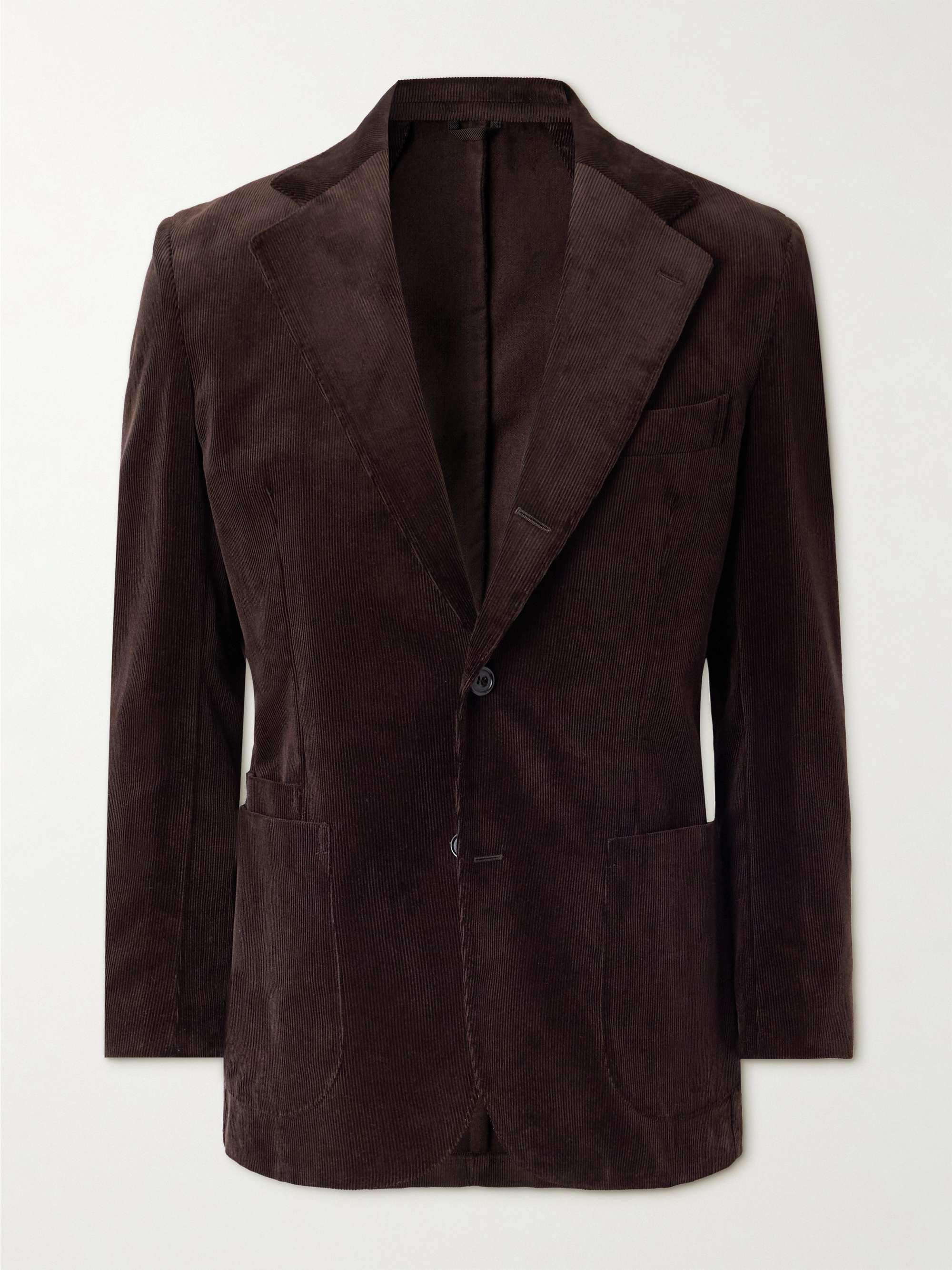 Slim-Fit Cotton-Corduroy Blazer view