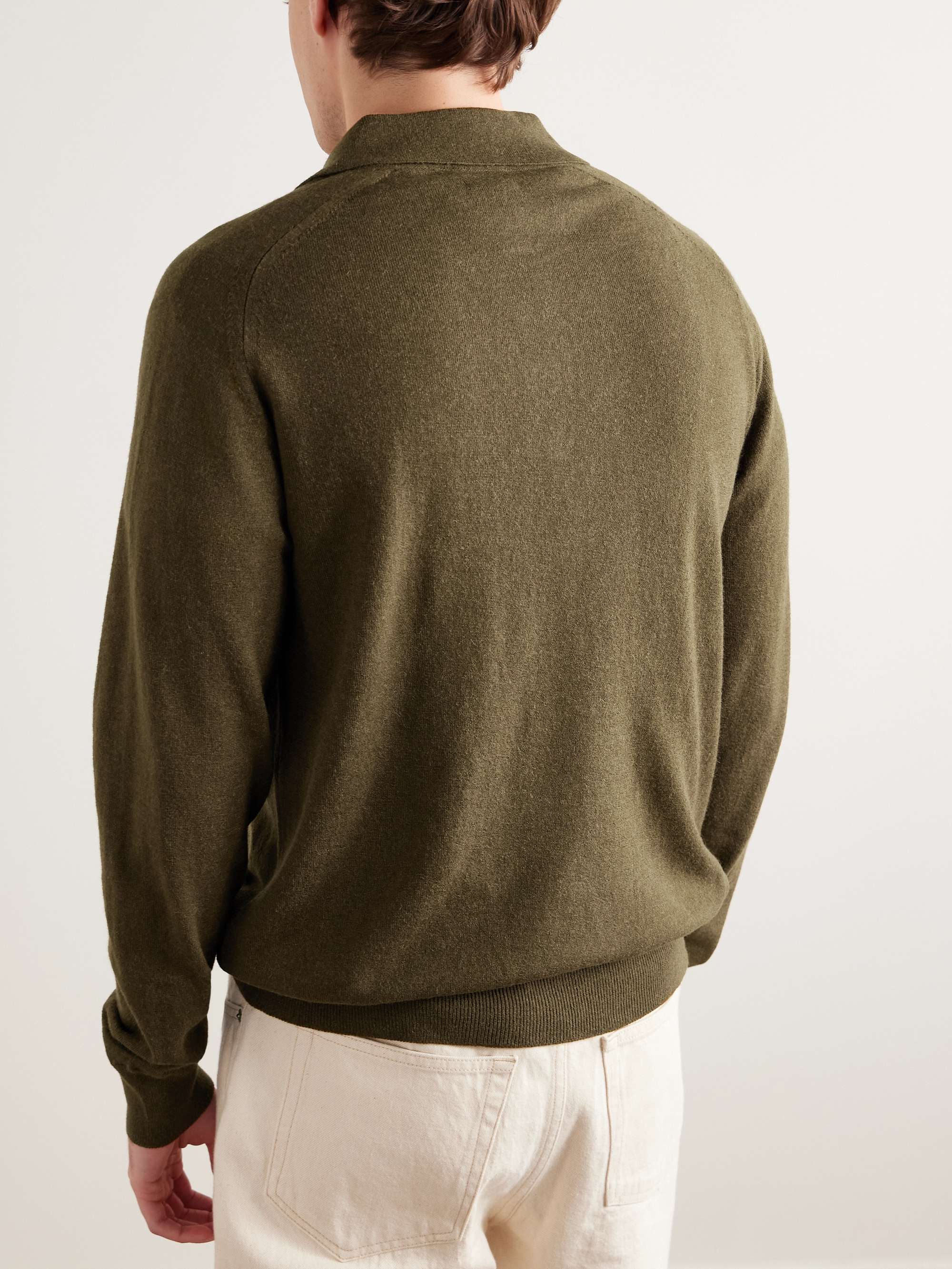 Wool and Alpaca-Blend Polo Shirt view