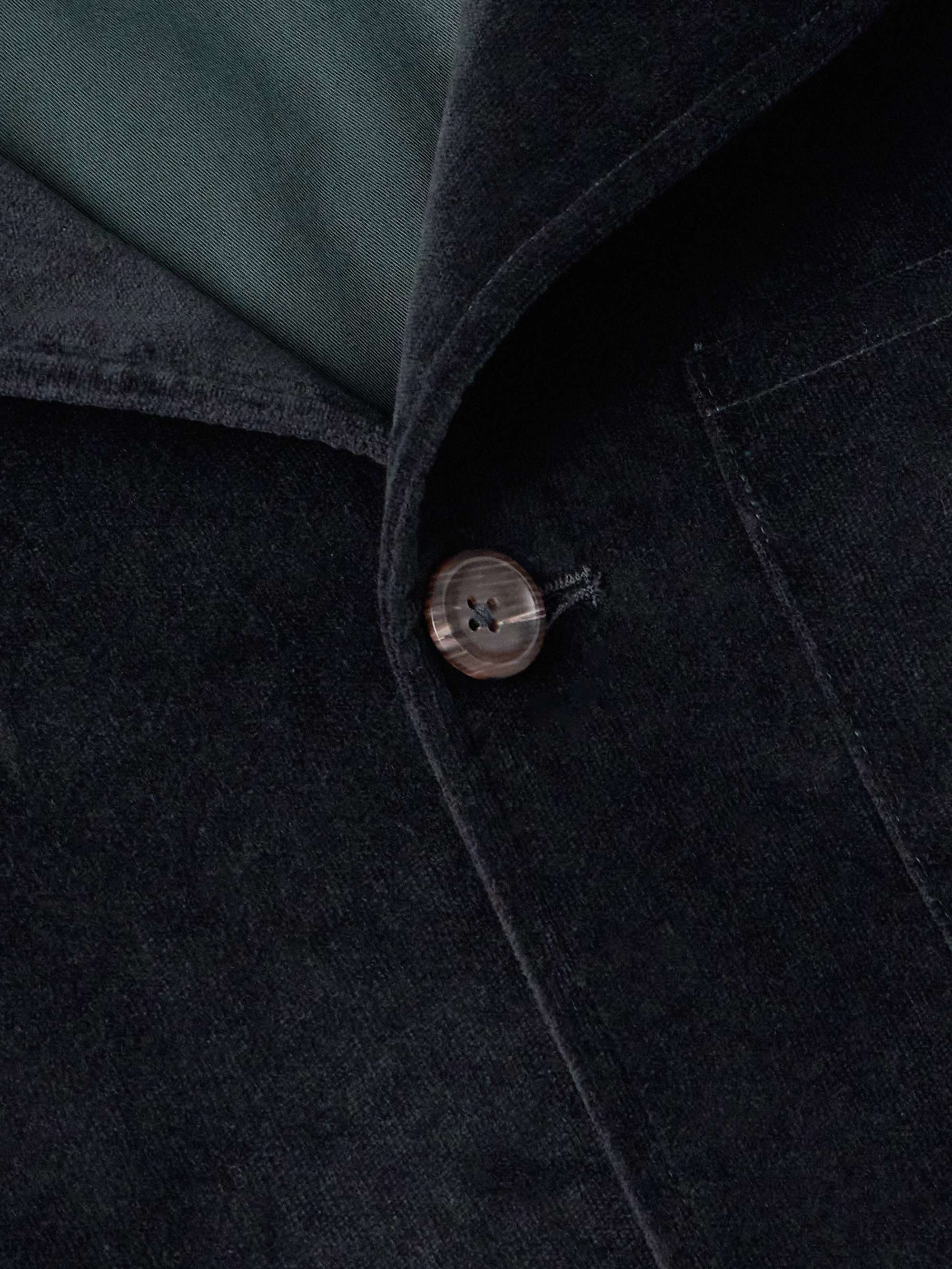 Cotton-Blend Velvet Chore Jacket view