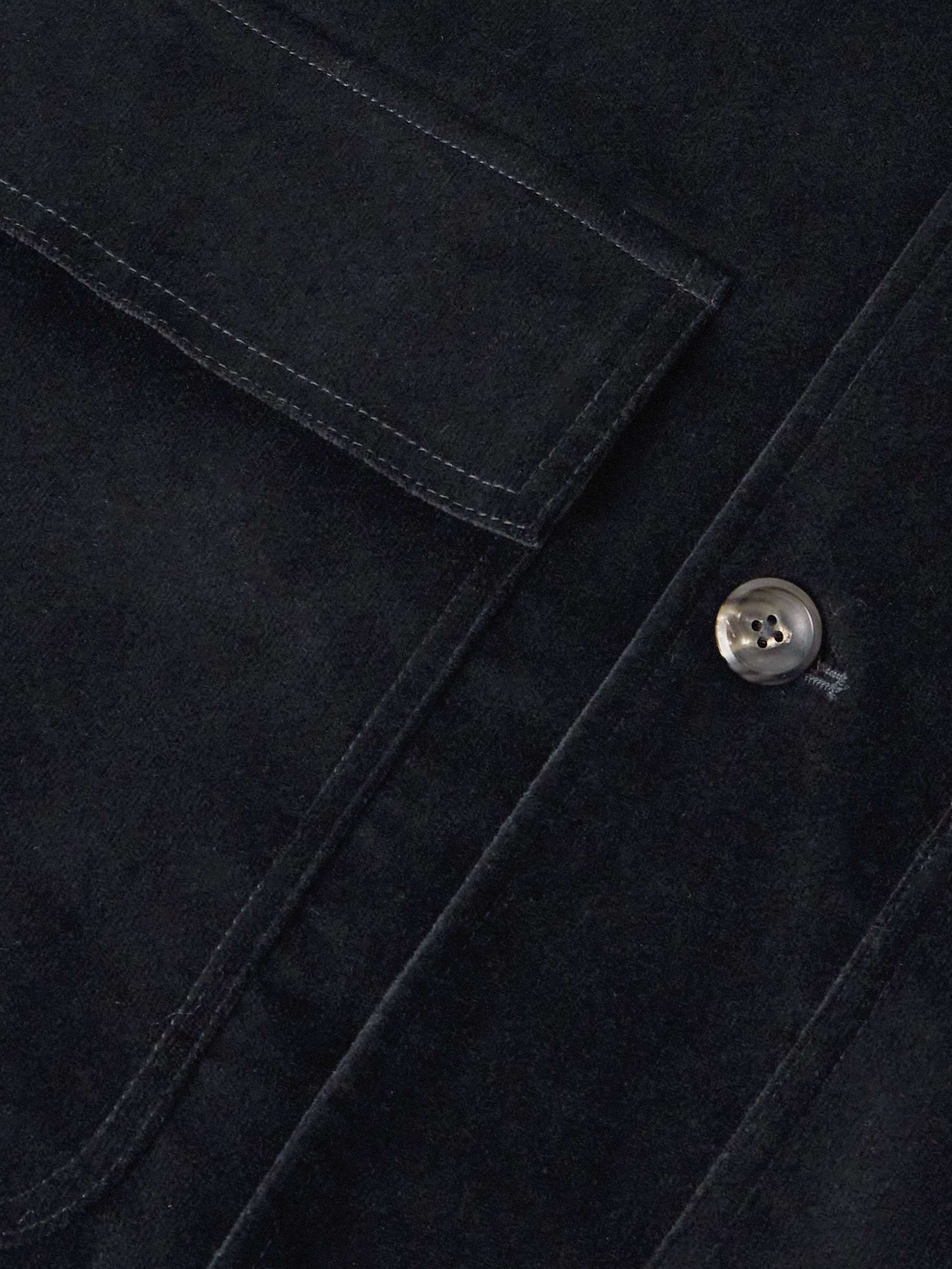Cotton-Blend Velvet Chore Jacket view