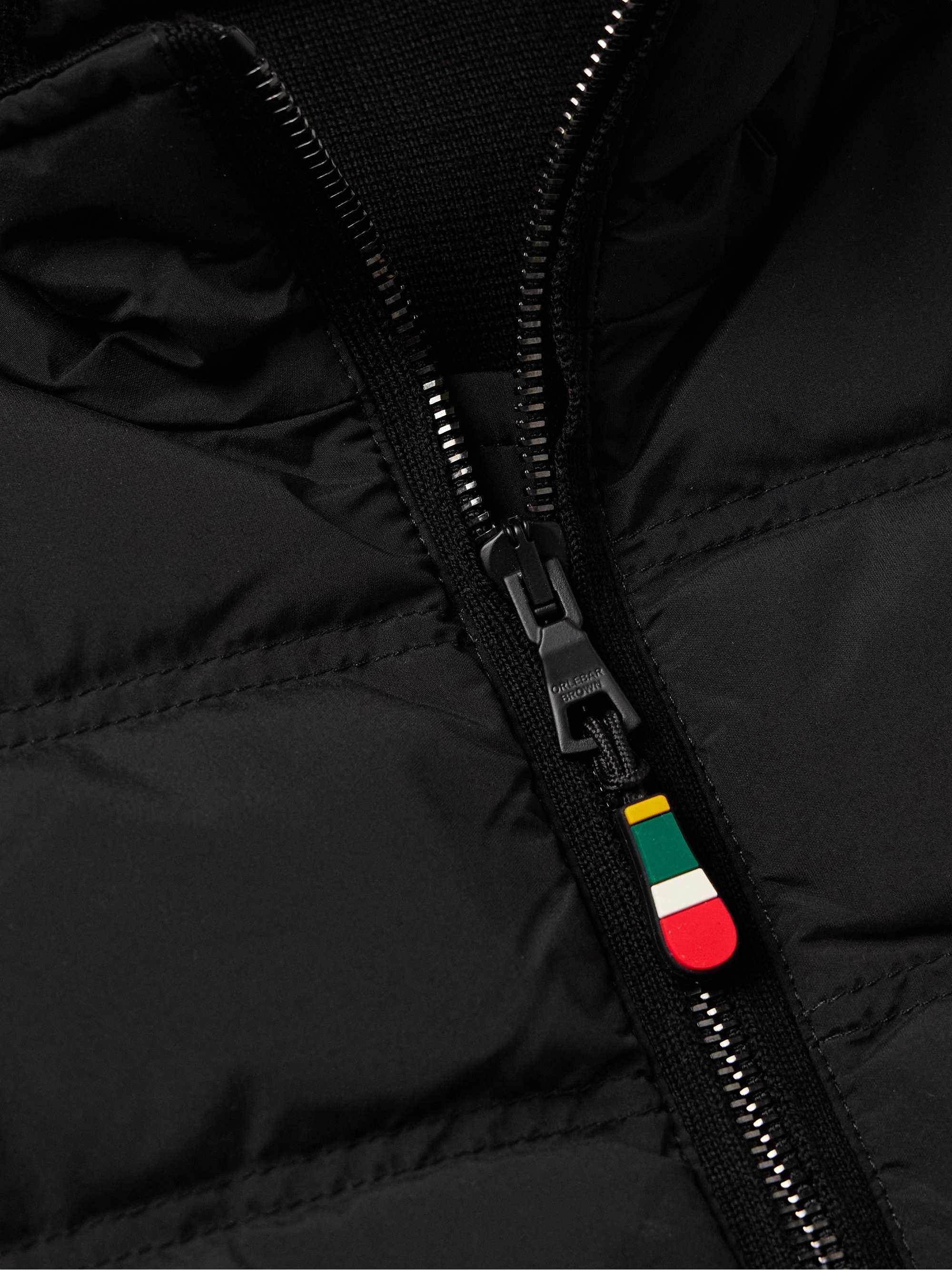 Fitzroy Slim-Fit Panelled Merino Wool and Quilted Shell Down Gilet view