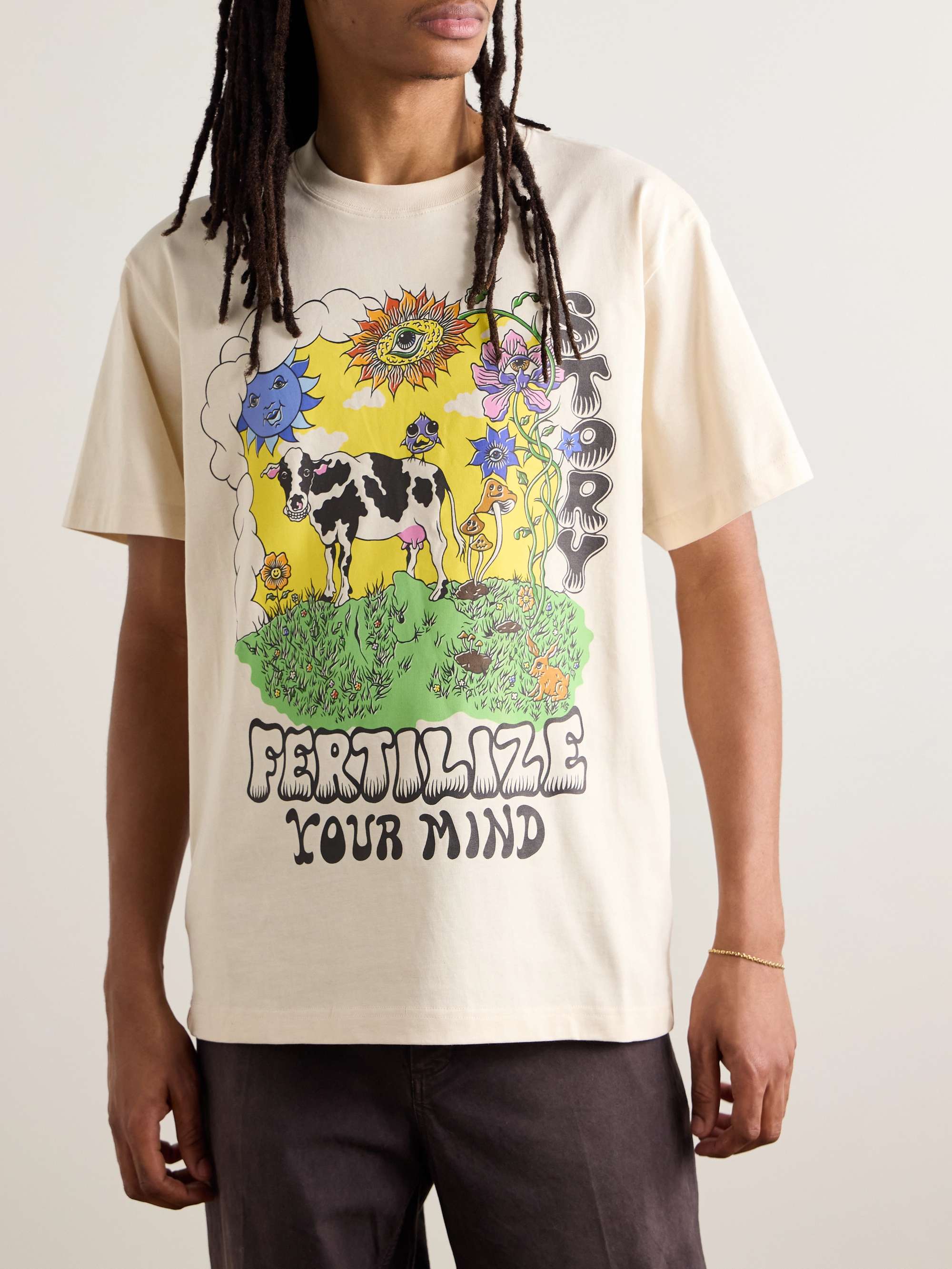Grateful Logo-Print Organic Cotton-Jersey T-Shirt view