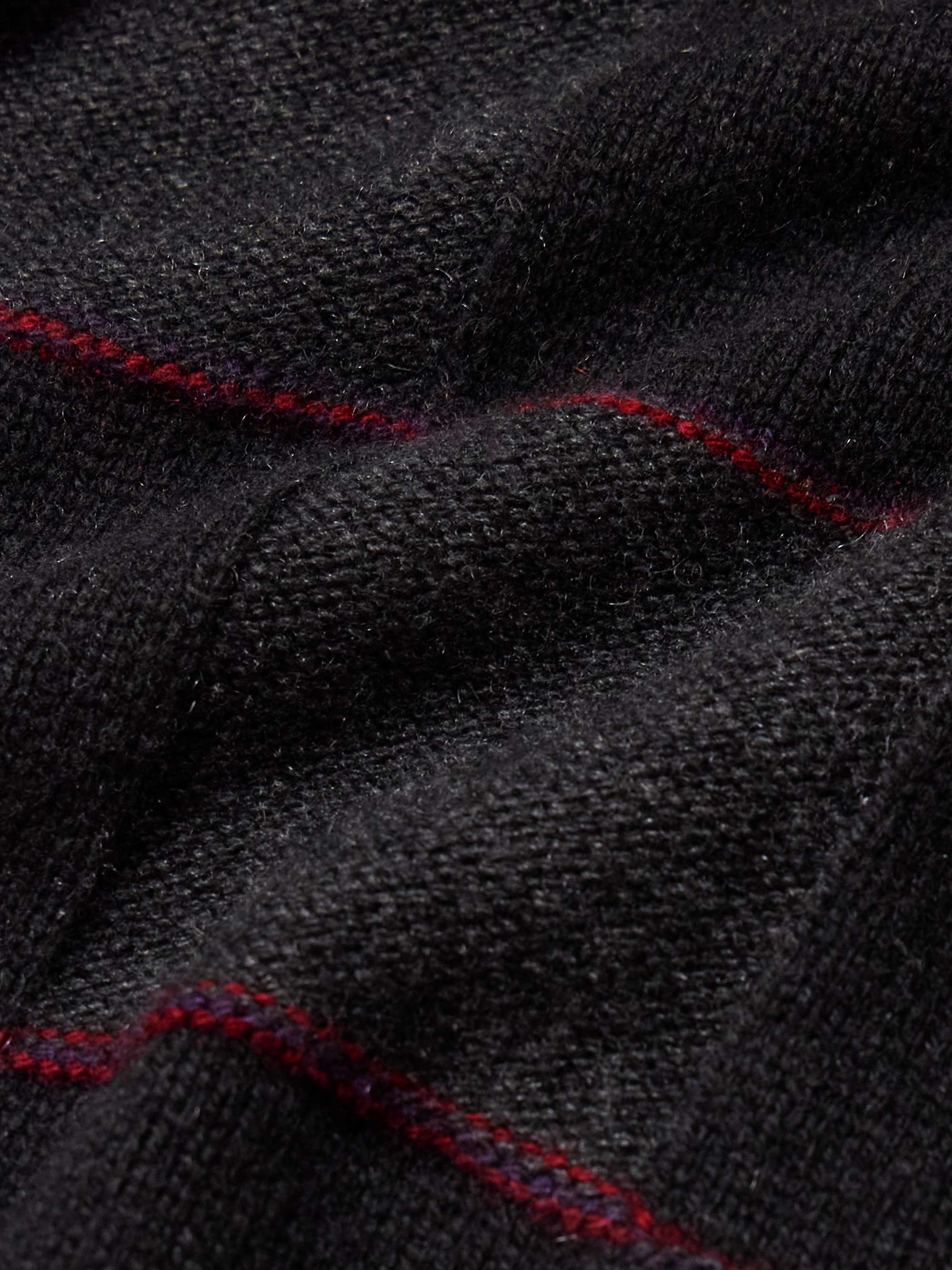 Checked Cashmere-Jacquard Sweater view