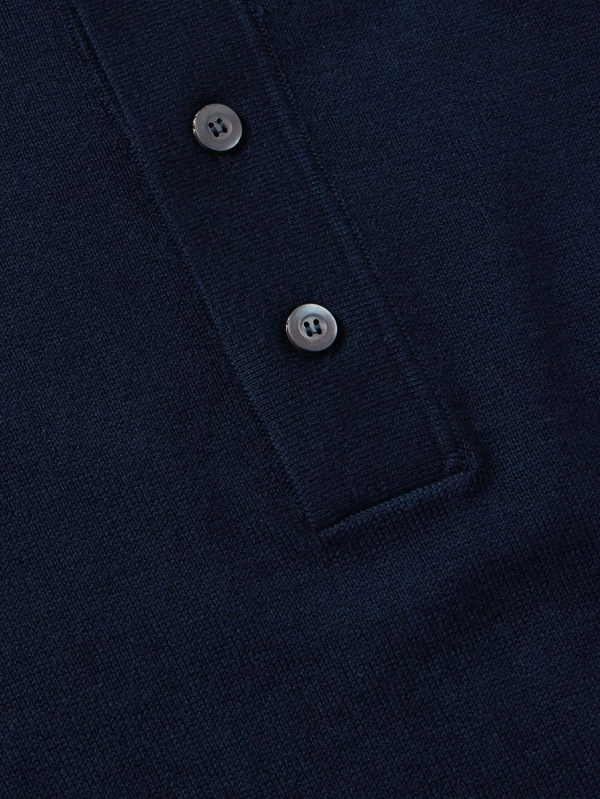 Cotton and Cashmere-Blend Polo Shirt view