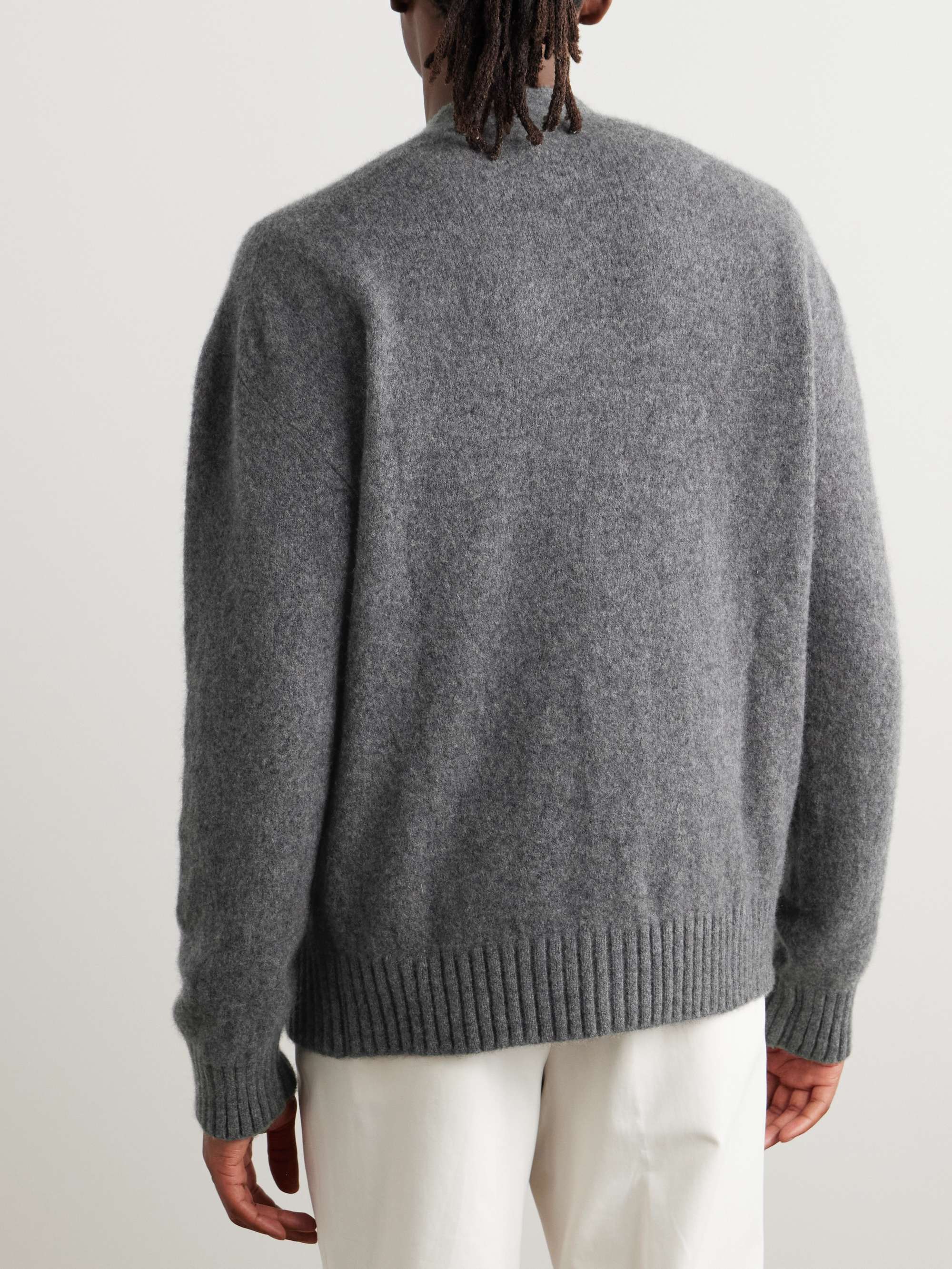 Brushed Cashmere-Blend Cardigan view