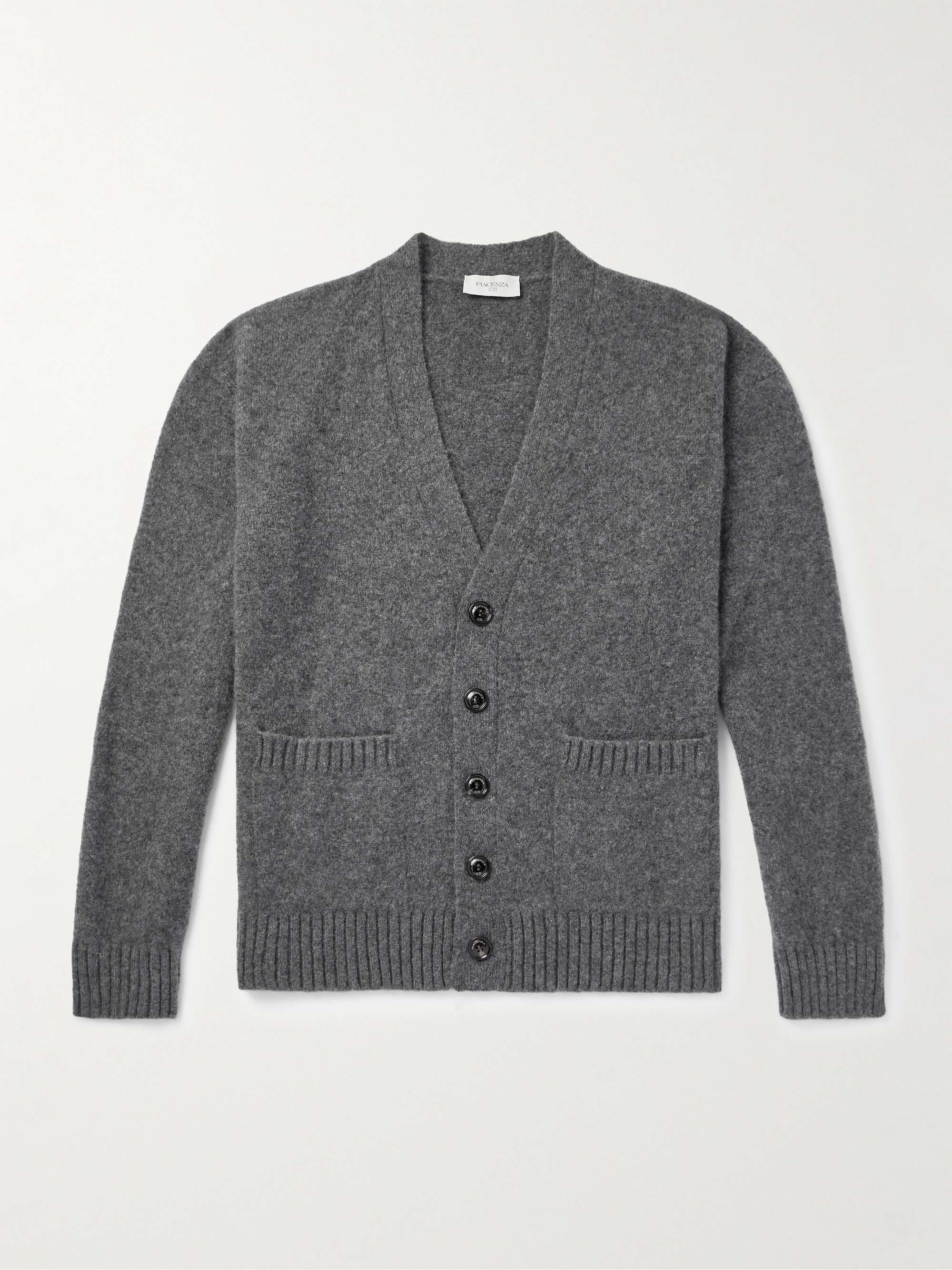 Brushed Cashmere-Blend Cardigan view