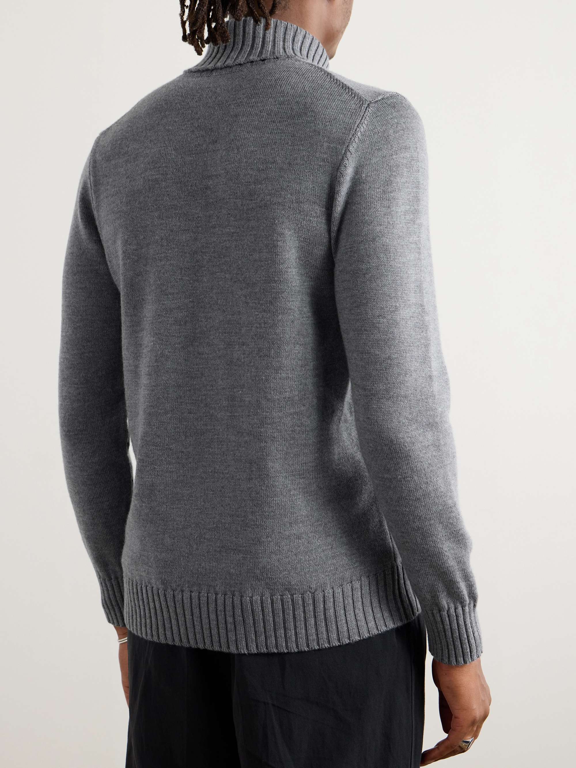 Slim-Fit Wool Rollneck Sweater view
