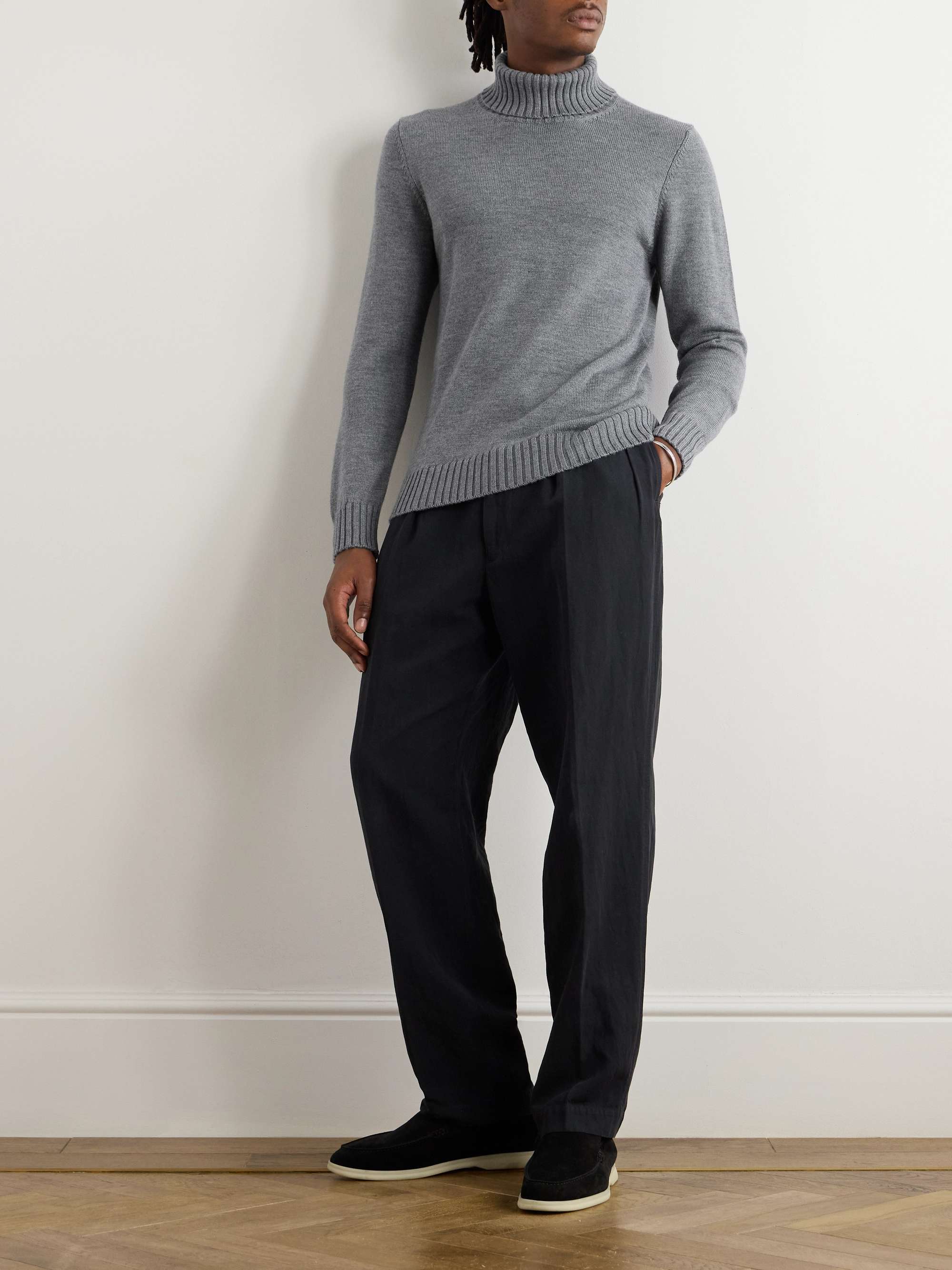 Slim-Fit Wool Rollneck Sweater view