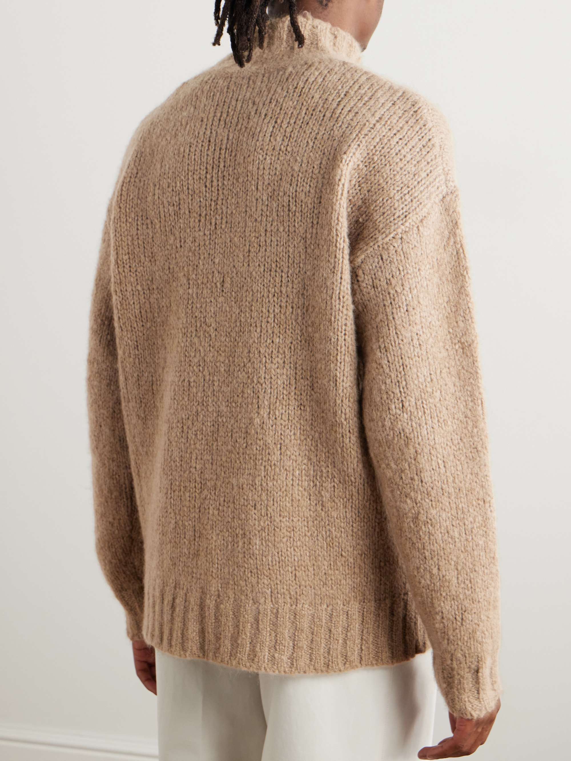 Alpaca, Cashmere and Silk-Blend Rollneck Sweater view