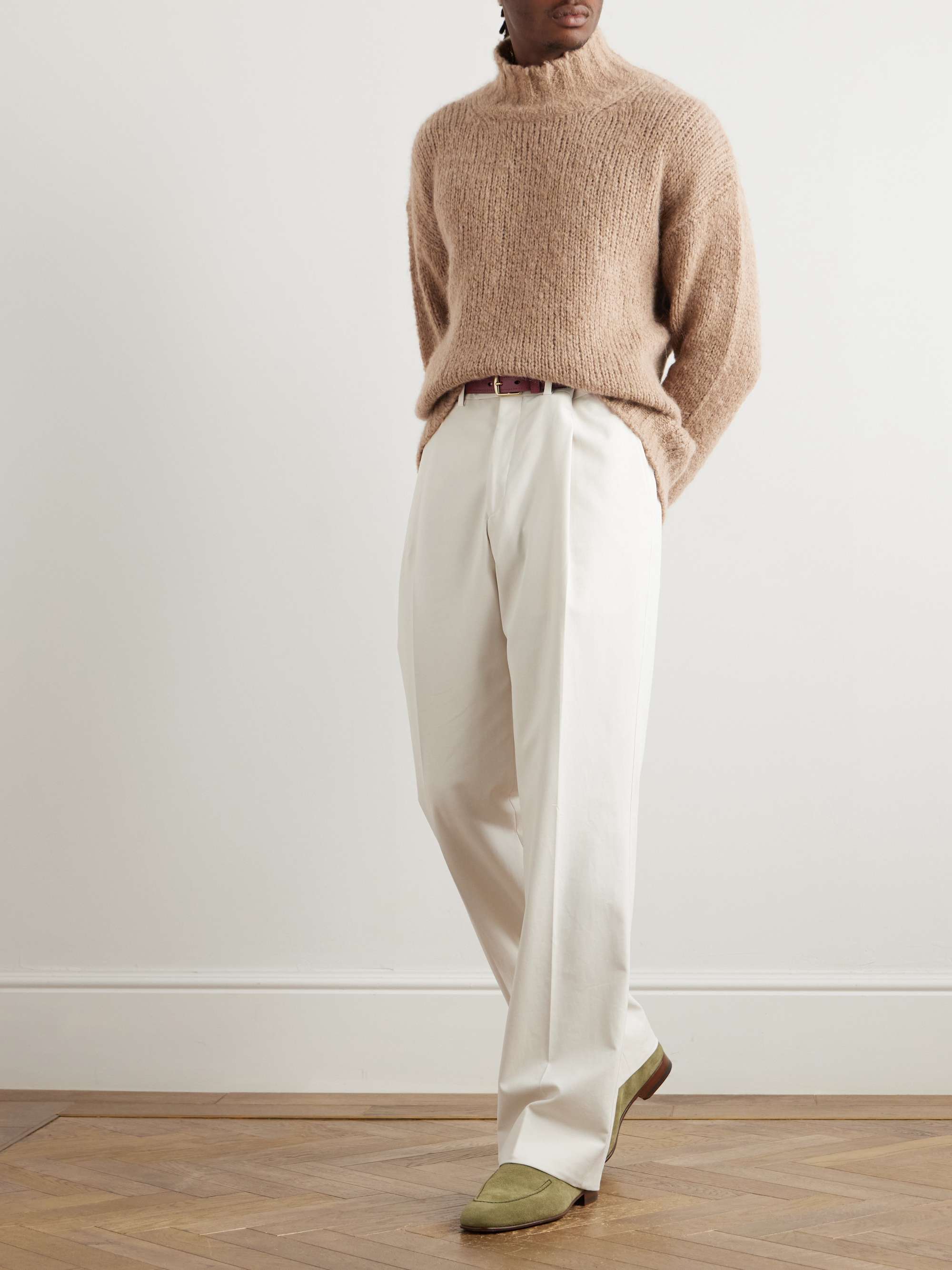 Alpaca, Cashmere and Silk-Blend Rollneck Sweater view