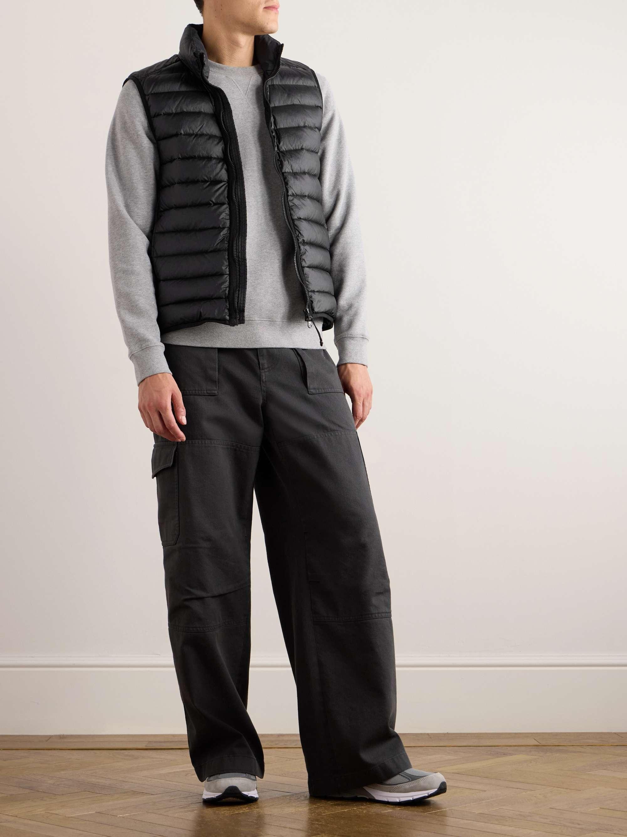 Logo-Appliquéd Quilted Shell Down Gilet view