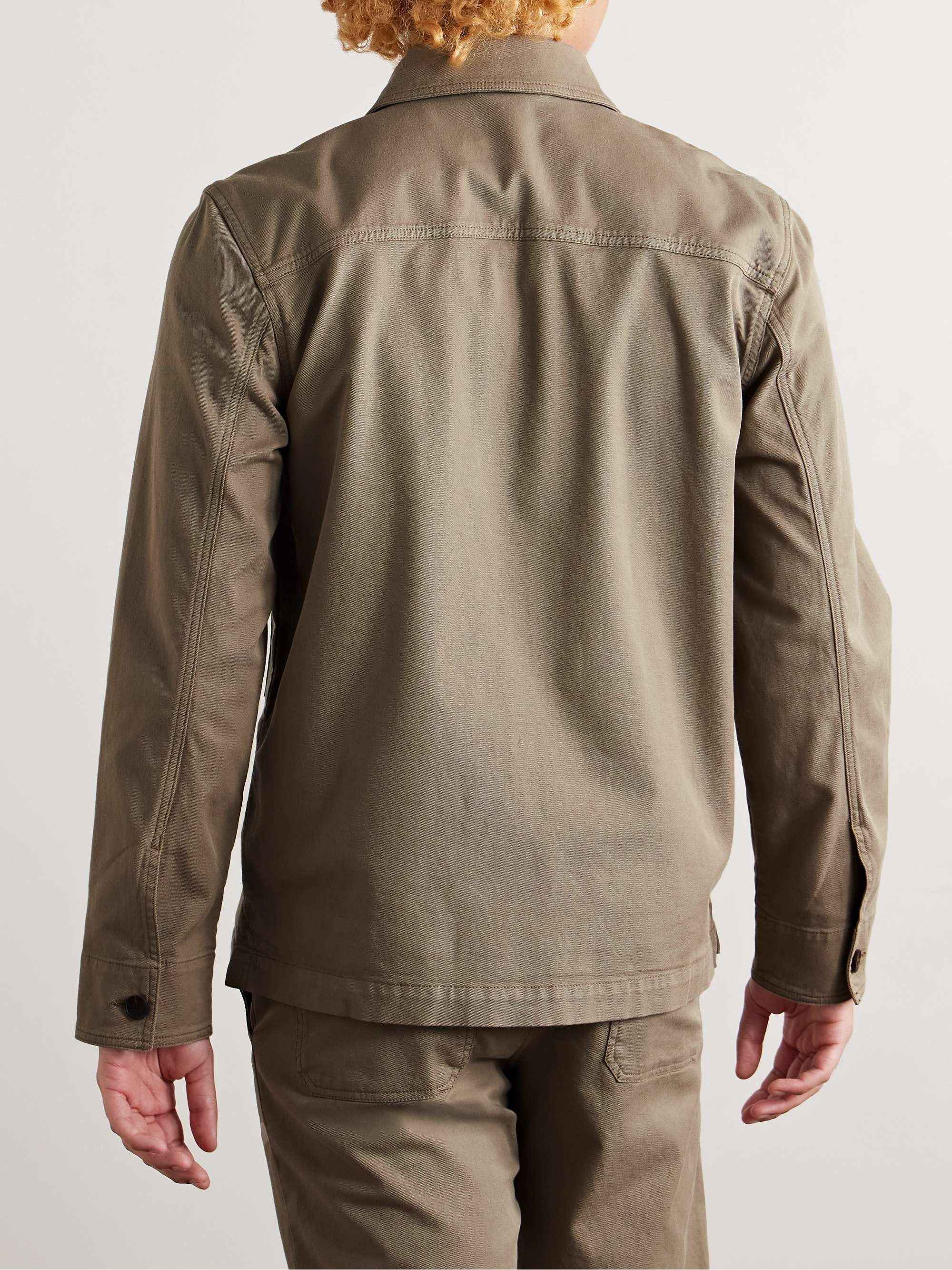 Cotton-Blend Twill Overshirt view