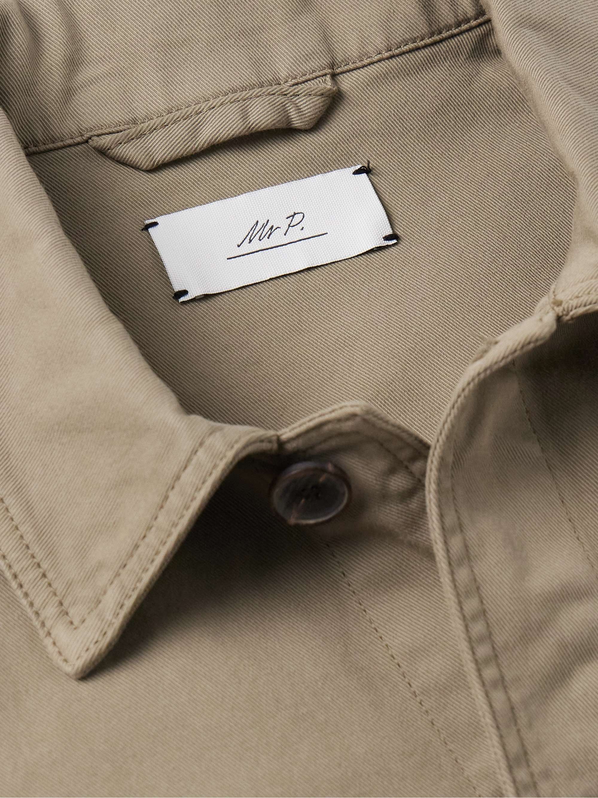 Cotton-Blend Twill Overshirt view
