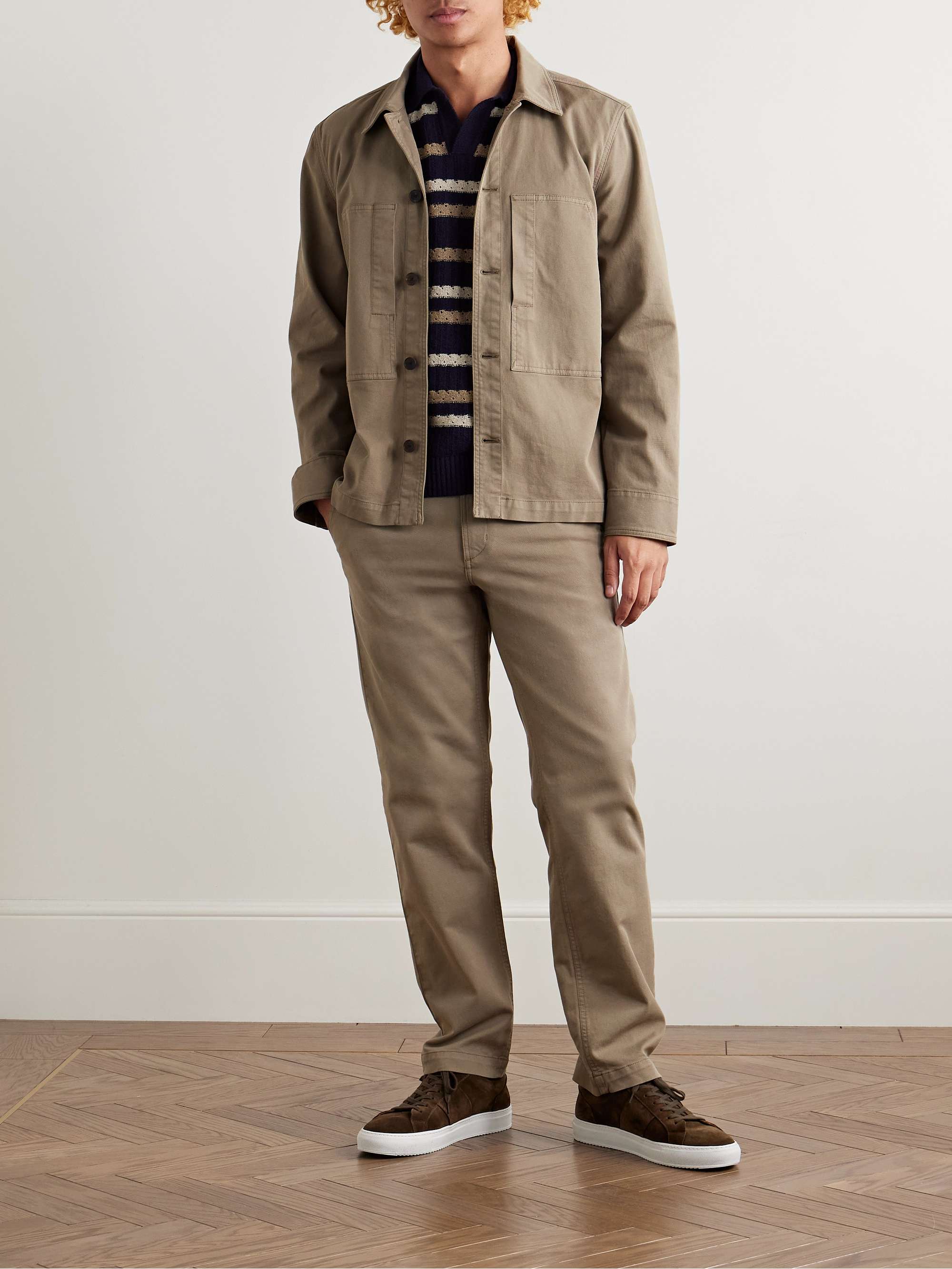 Cotton-Blend Twill Overshirt view
