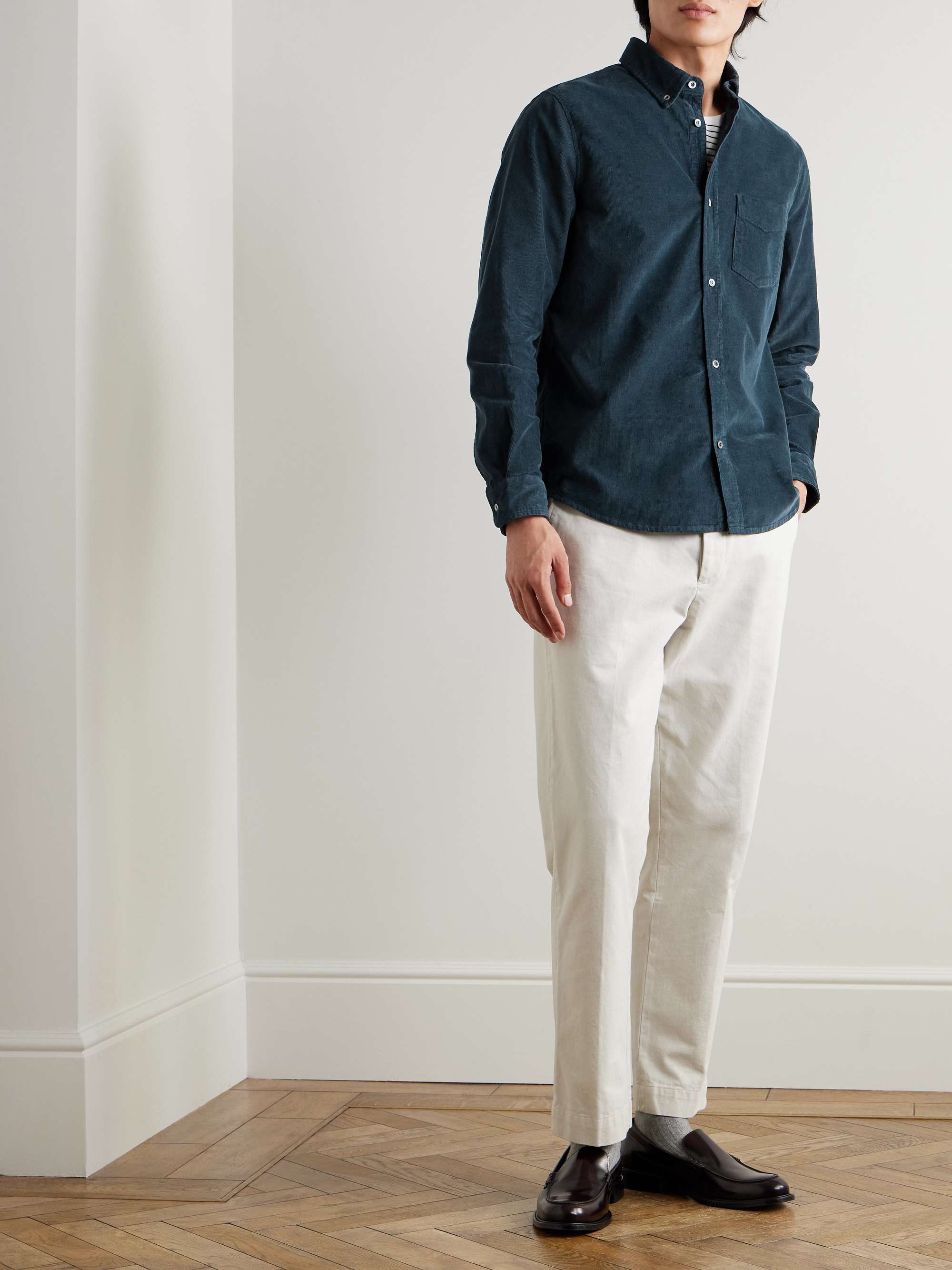 Cotton-Blend Corduroy Shirt view